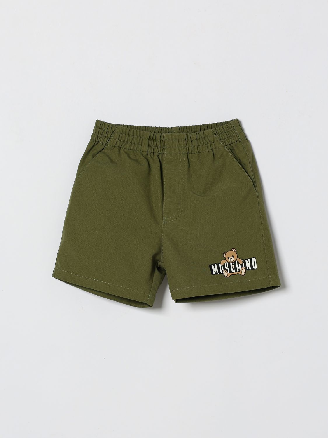 MOSCHINO Baumwoll-Shorts mit Logo