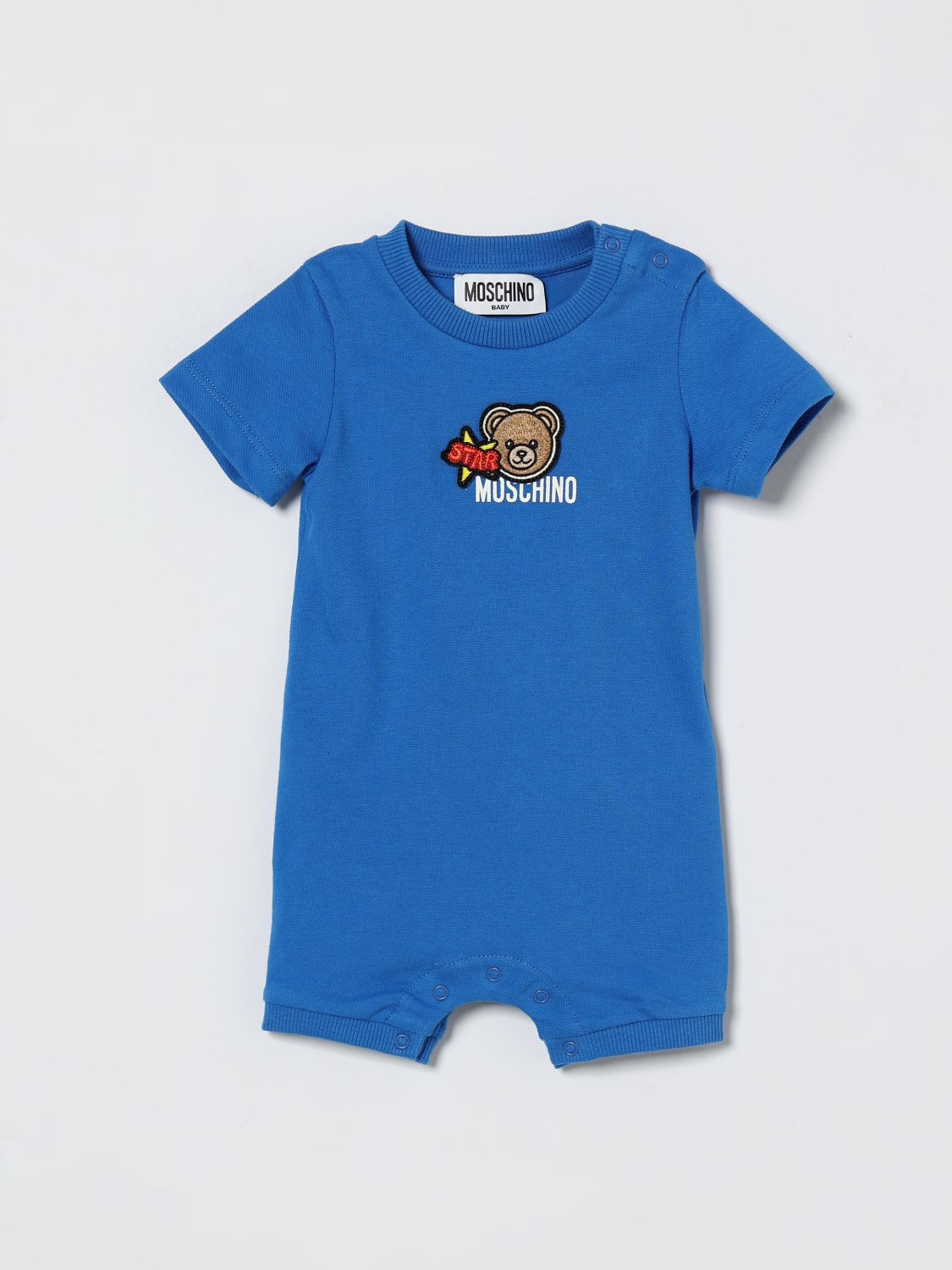 MOSCHINO Baumwoll-Overall mit Teddy-Logo