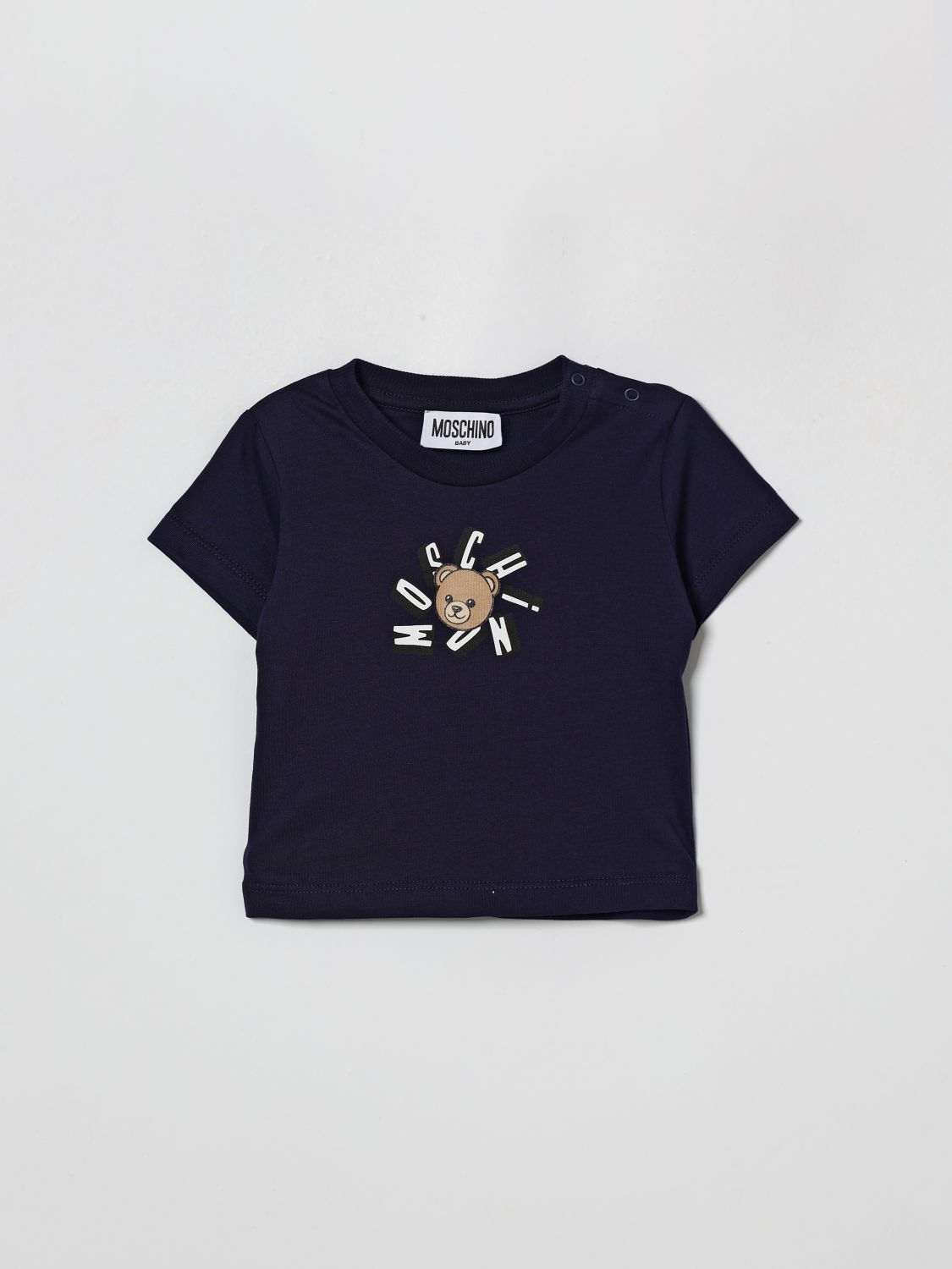 MOSCHINO Baumwoll T-Shirt mit Teddy-Logo