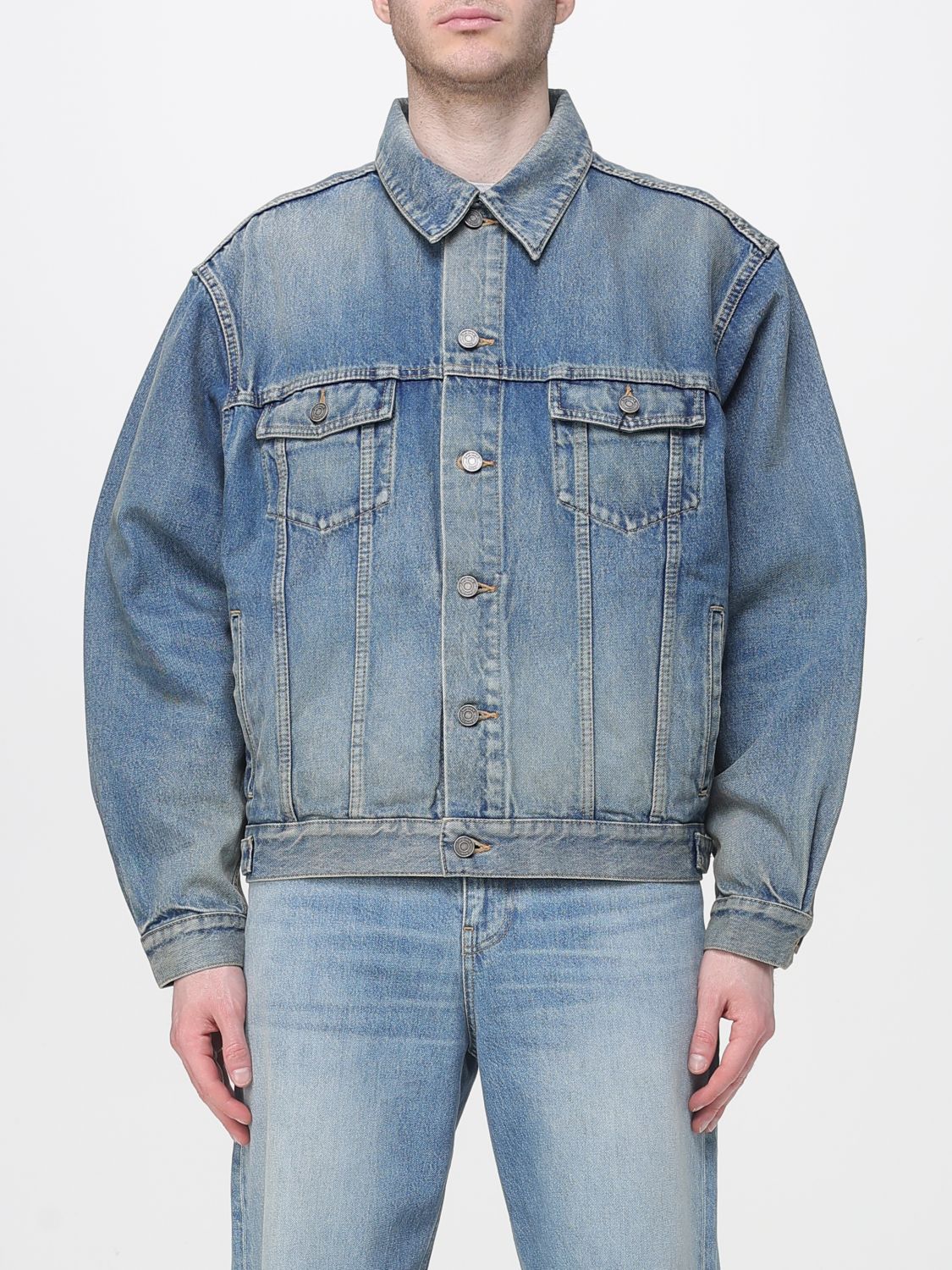 Saint Laurent SAINT LAURENT Jacket Men color Blue　SAINT LAURENT ジャケット メンズ カラー ブルー