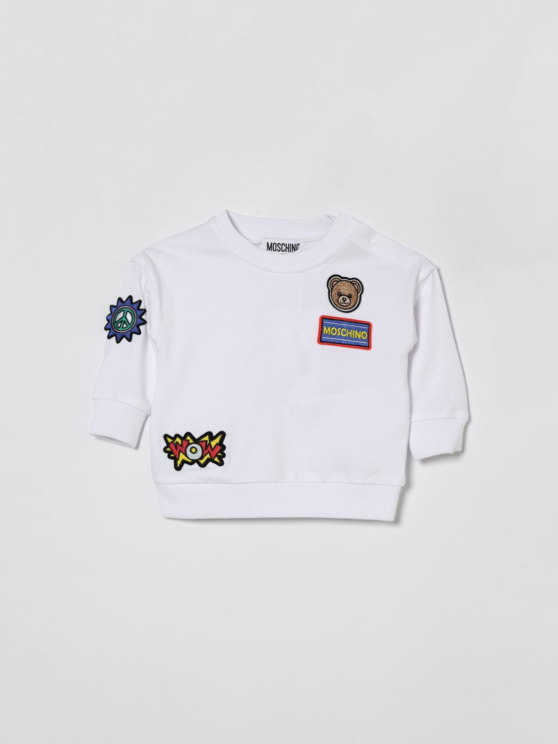 MOSCHINO Baumwoll-Sweatshirt mit Patch