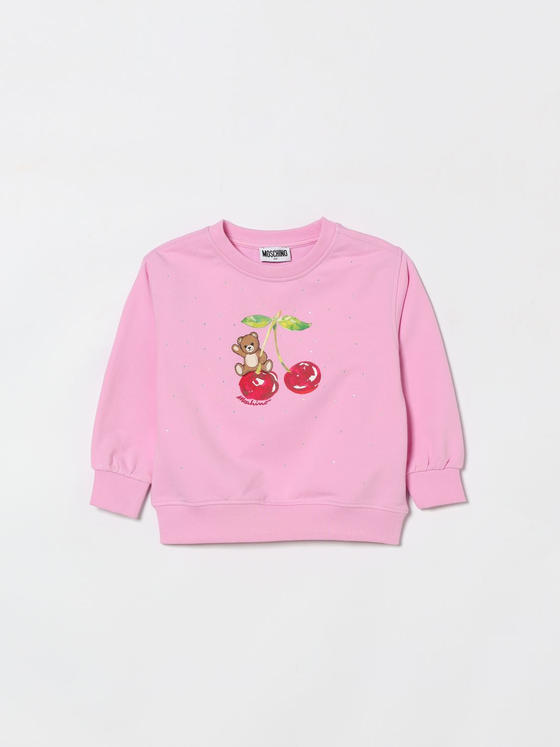 MOSCHINO Baumwoll-Sweatshirt mit Teddy-Print