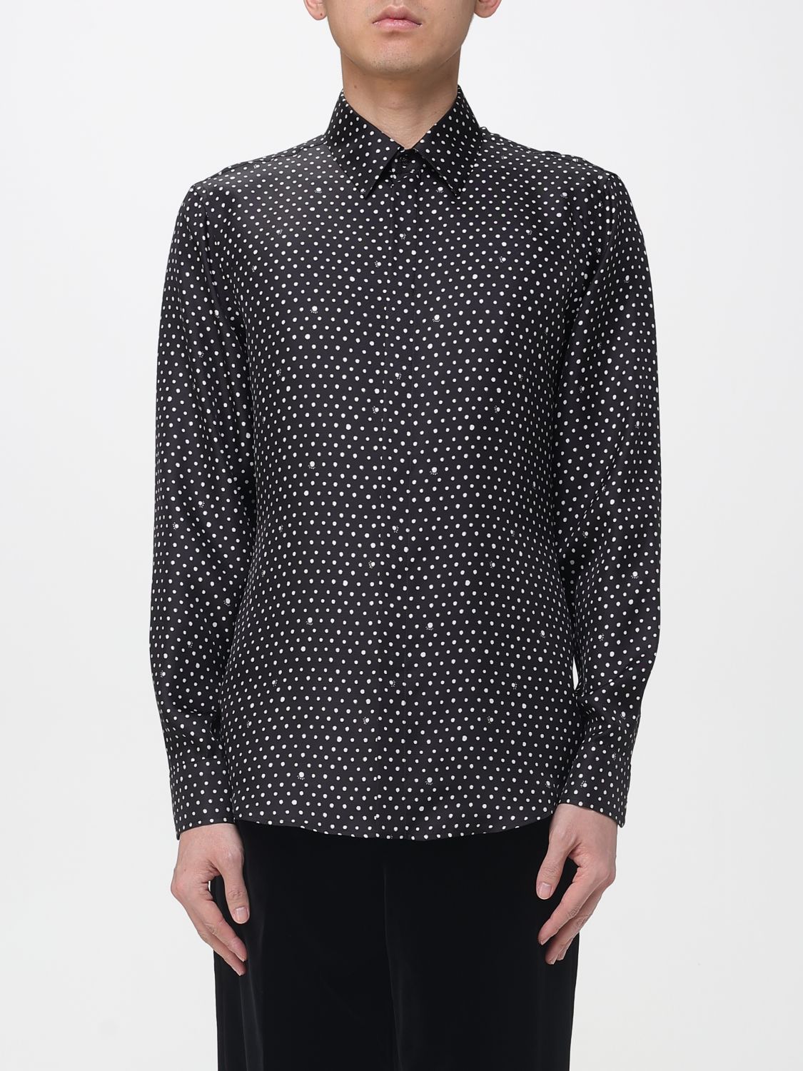 FENDI Camicia in seta a pois