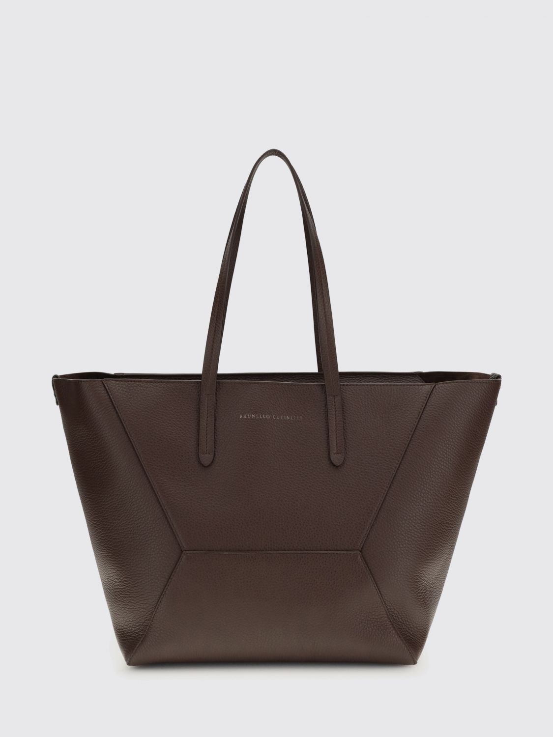 BRUNELLO CUCINELLI BC Duo Shoulder Bag in Hammered Leather