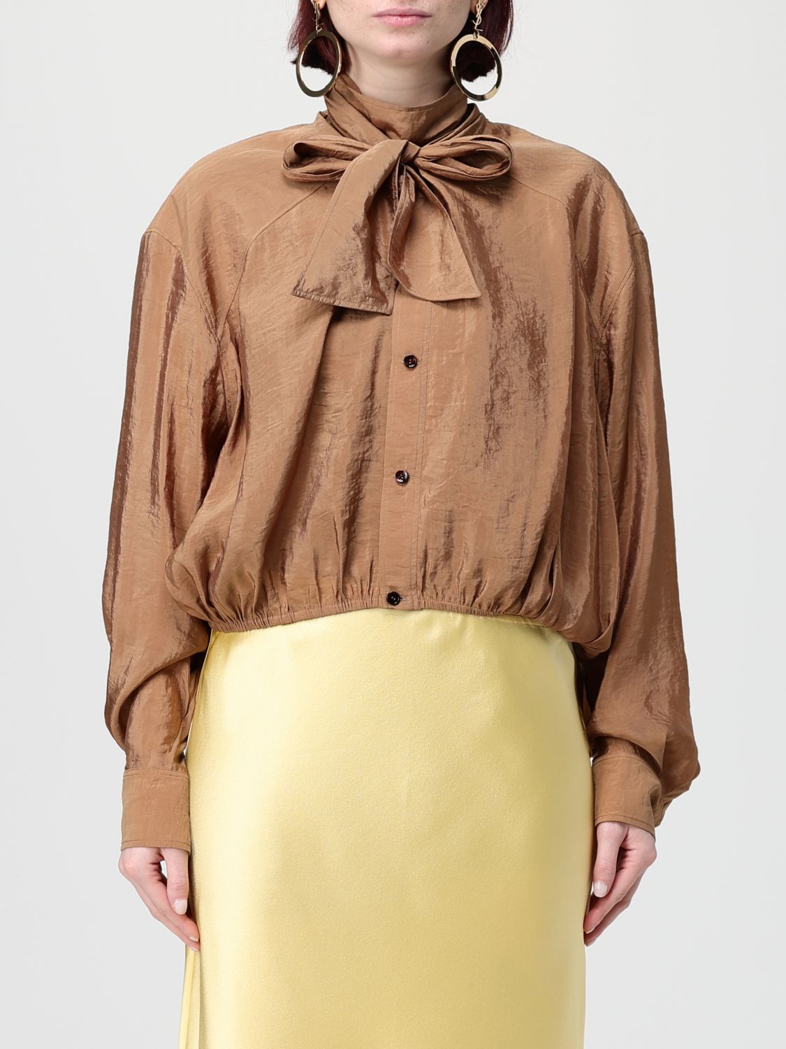 SAINT LAURENT Camicia in taffetà