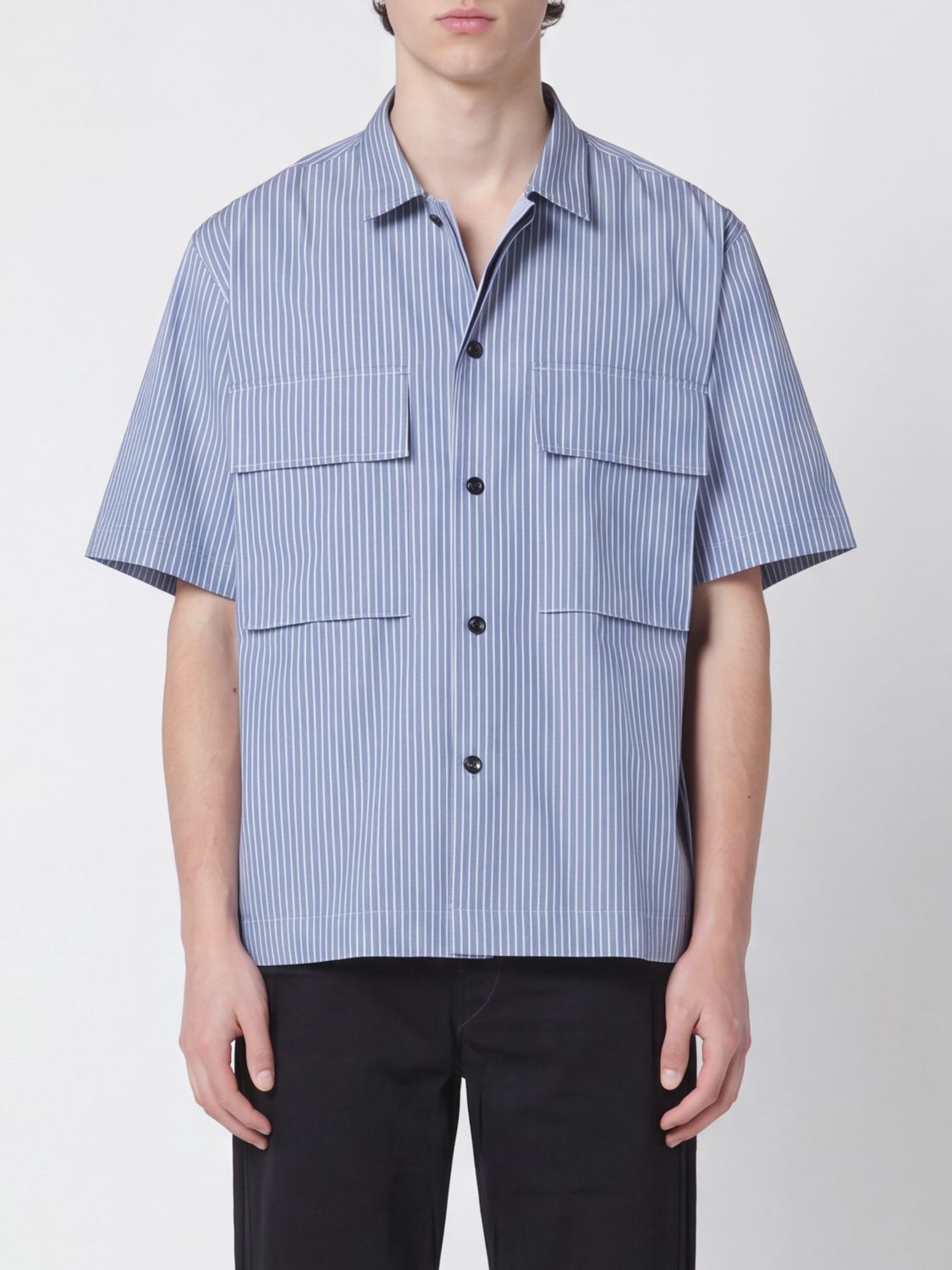 SACAI Shirt Men color Blue