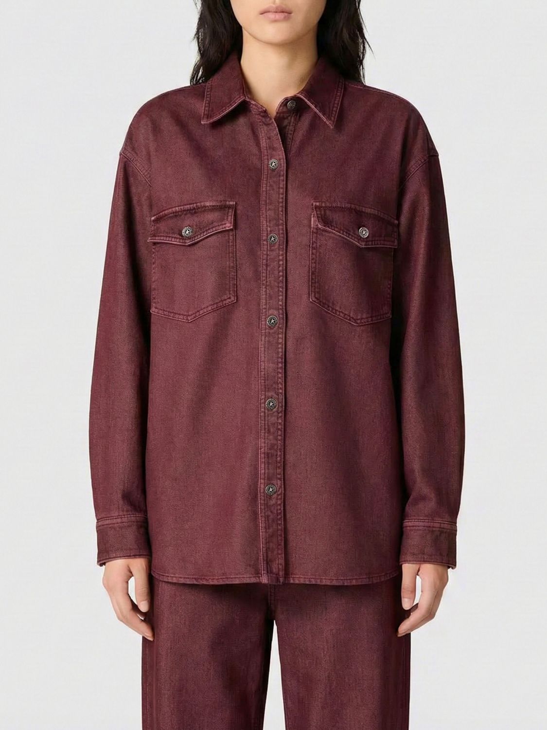 GOLDEN GOOSE Cotton Denim Shirt　GOLDEN GOOSE コットンデニムシャツ GOLDEN