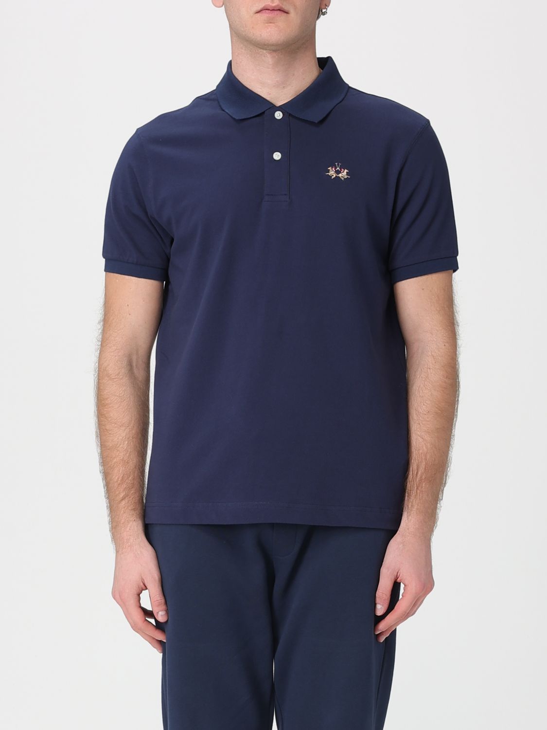 La Martina Cotton Polo Shirt with Logo