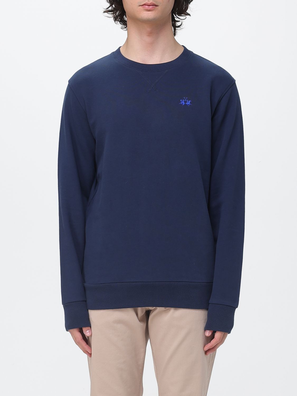 La Martina Cotton Crew Neck Sweatshirt
