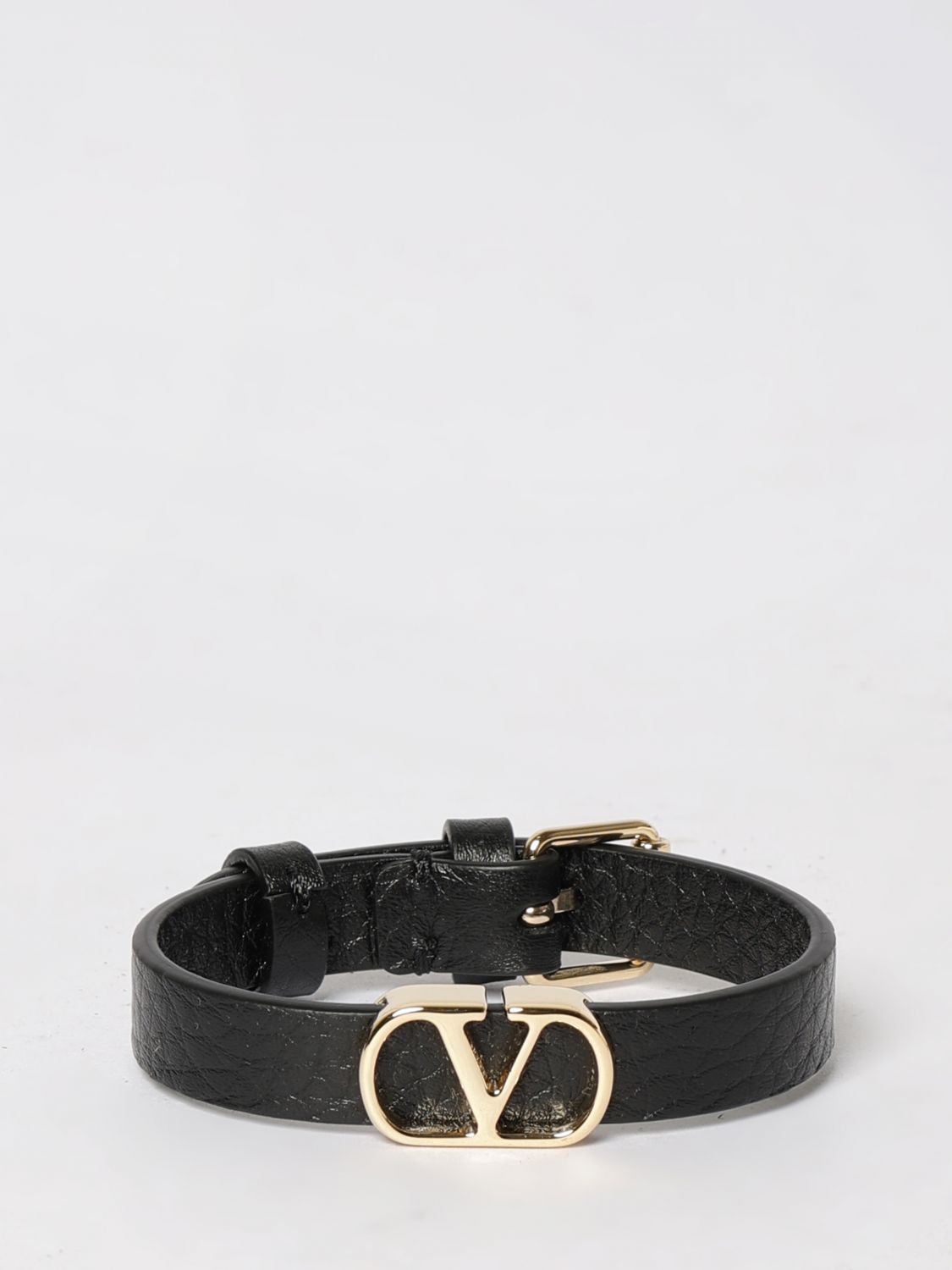 Valentino Garavani VLogo Signature Leather Bracelet