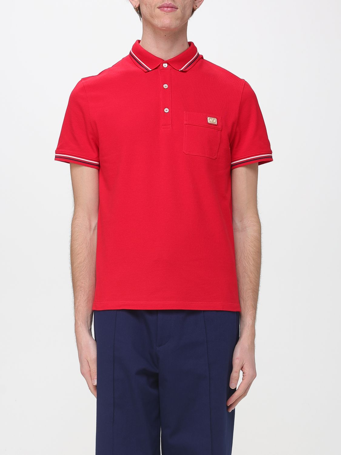 VALENTINO Baumwoll-Poloshirt mit Logo