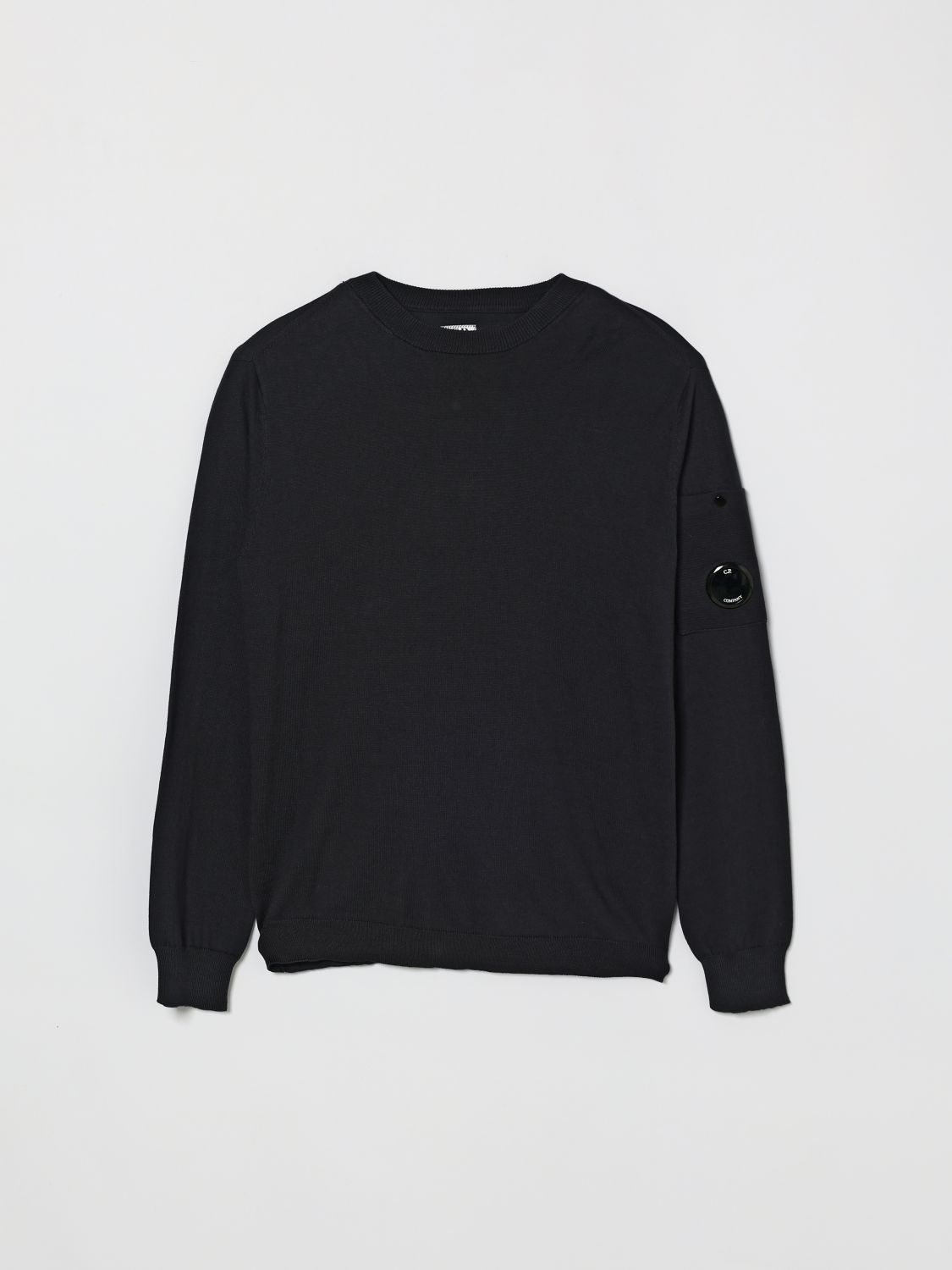 C.p. Company Kids'  Cotton Crewneck Sweatshirt In Gray