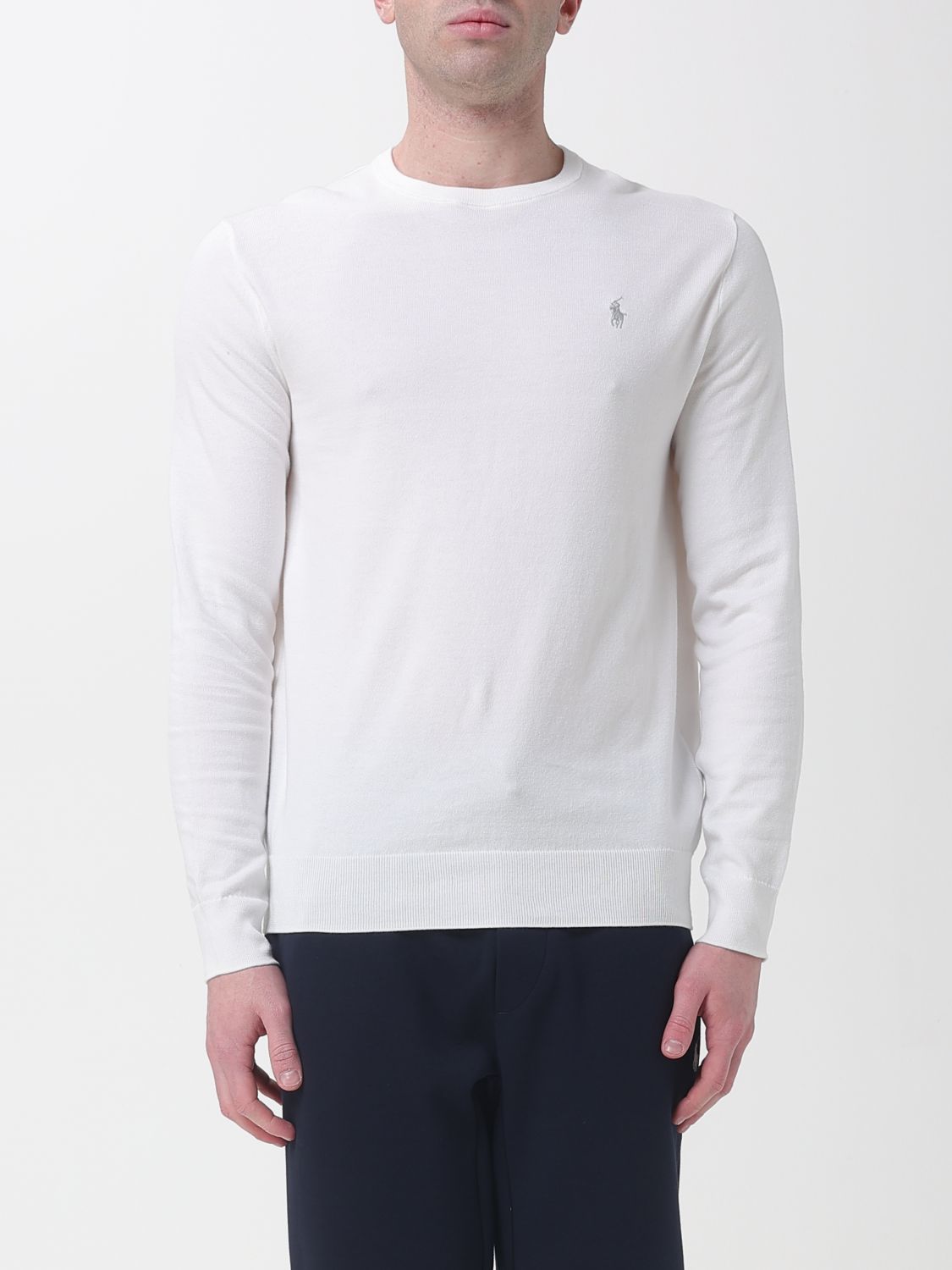 POLO RALPH LAUREN Basic Crewneck Sweater with Mini Logo