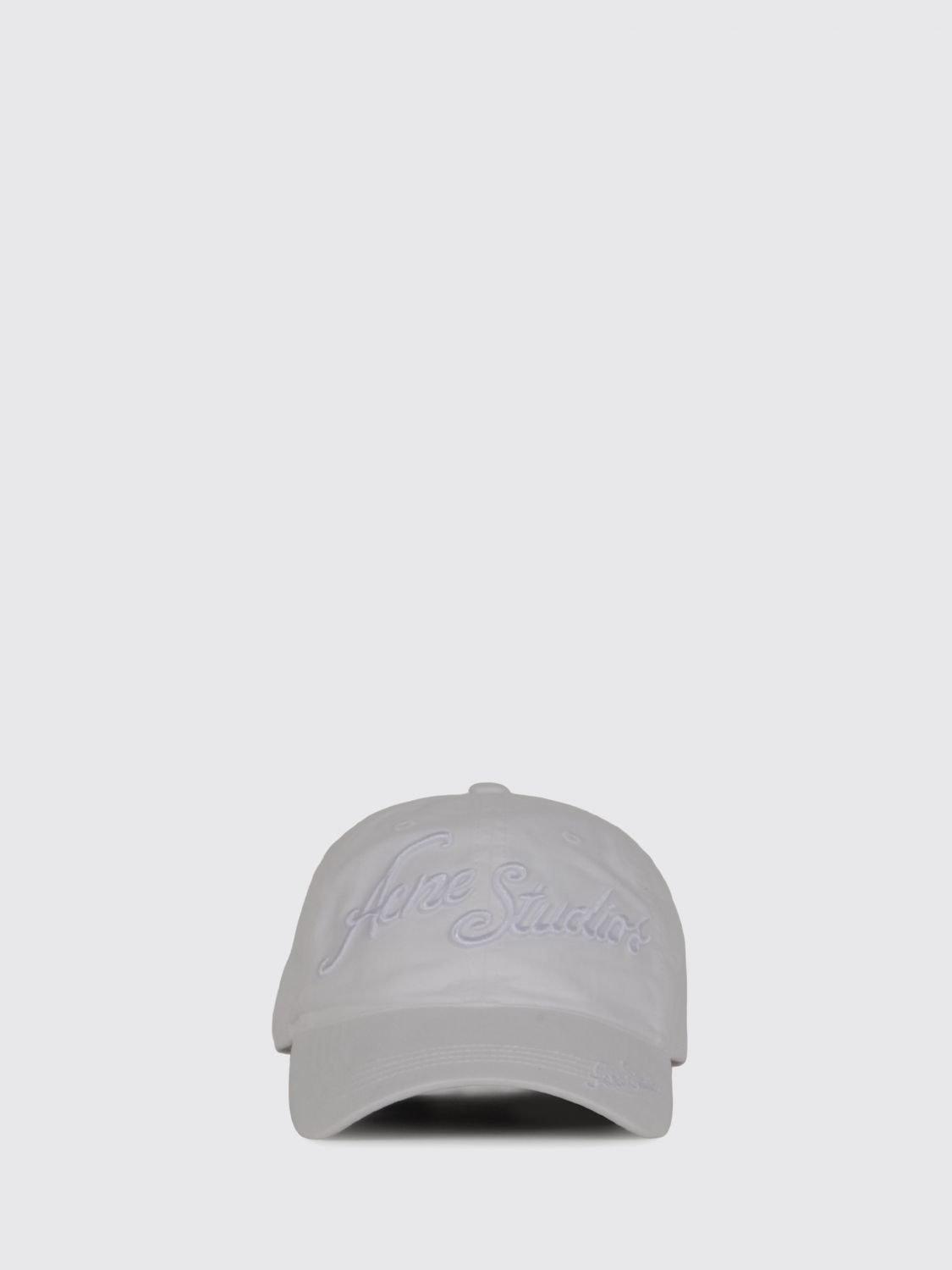 ACNE STUDIOS Cappello in twill di cotone con logo ricamato in 3D
