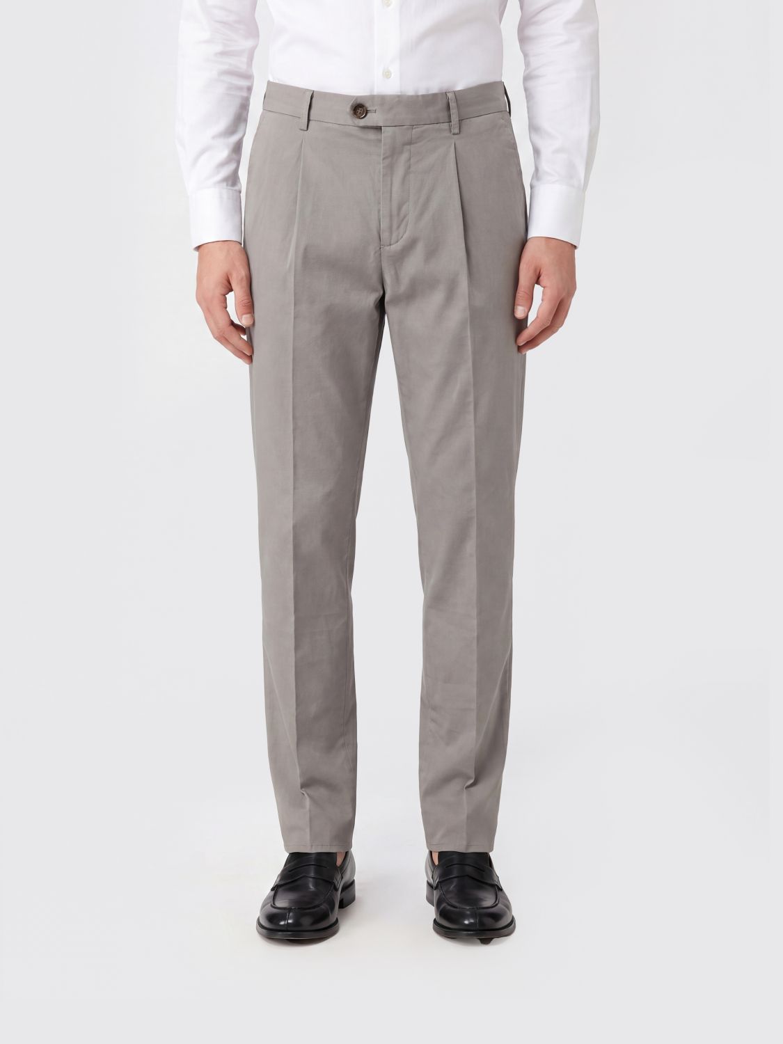 BRUNELLO CUCINELLI Pantaloni chino in cotone stretch