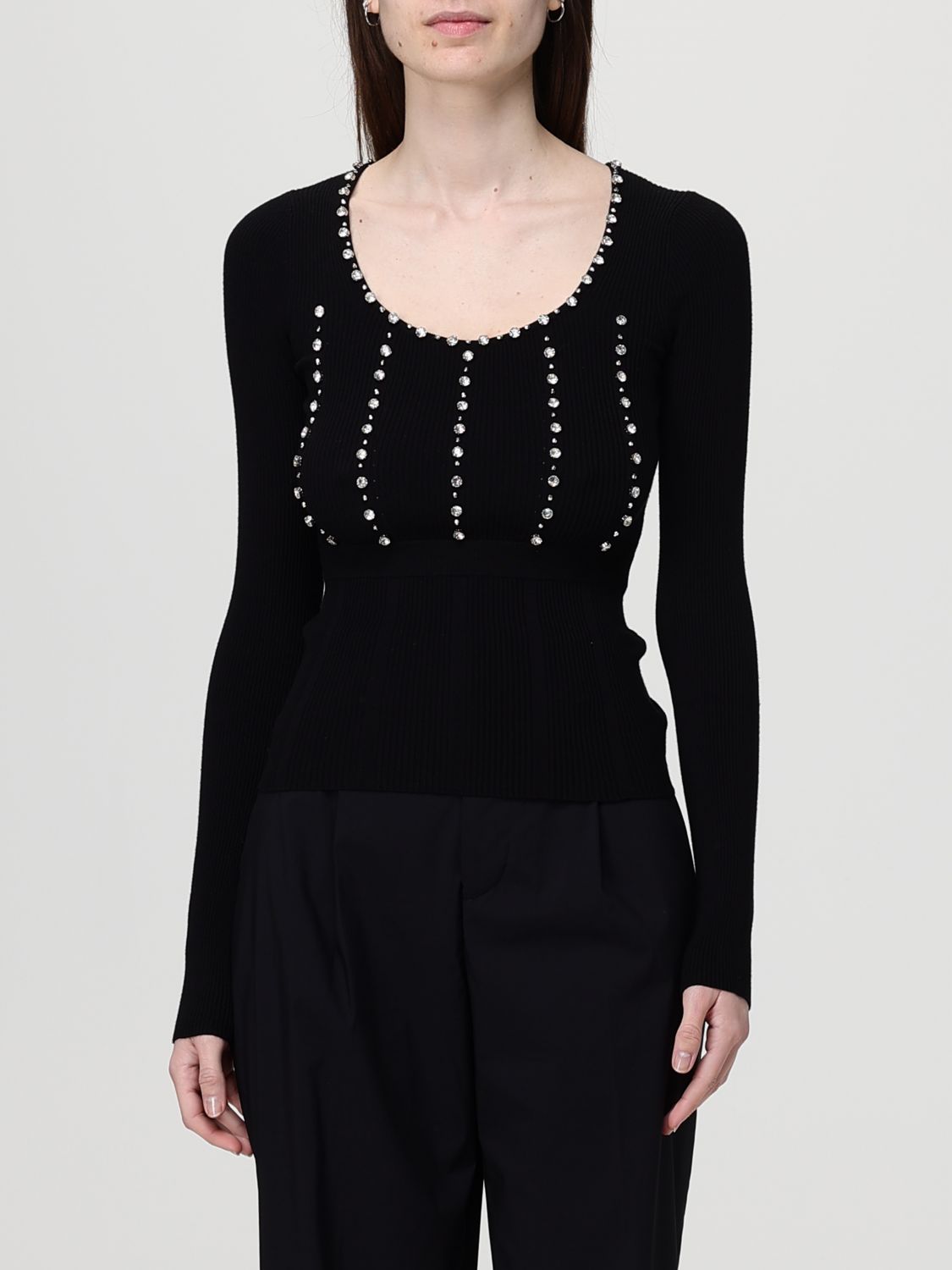 Liu Jo Γυναικών Μαύρο Sweater Woman Color