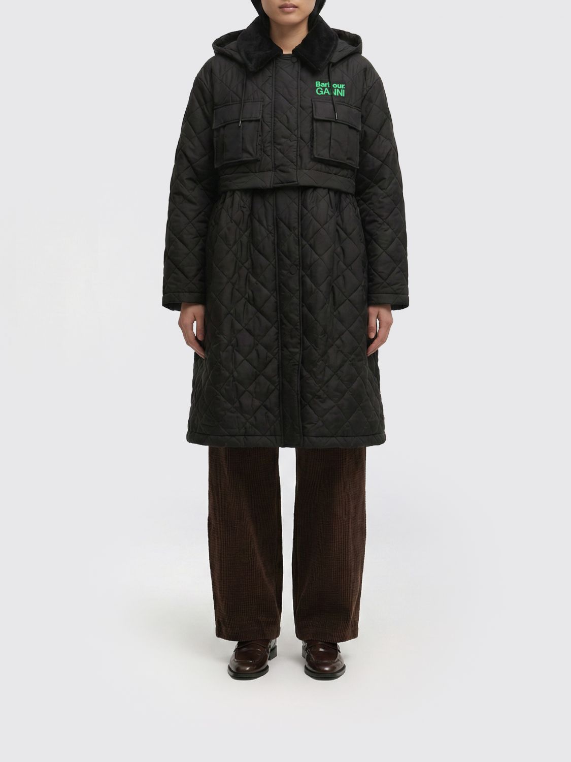 BARBOUR X GANNI Polyester Jacket　BARBOUR X GANNI ポリエステル ジャケット BARBOUR