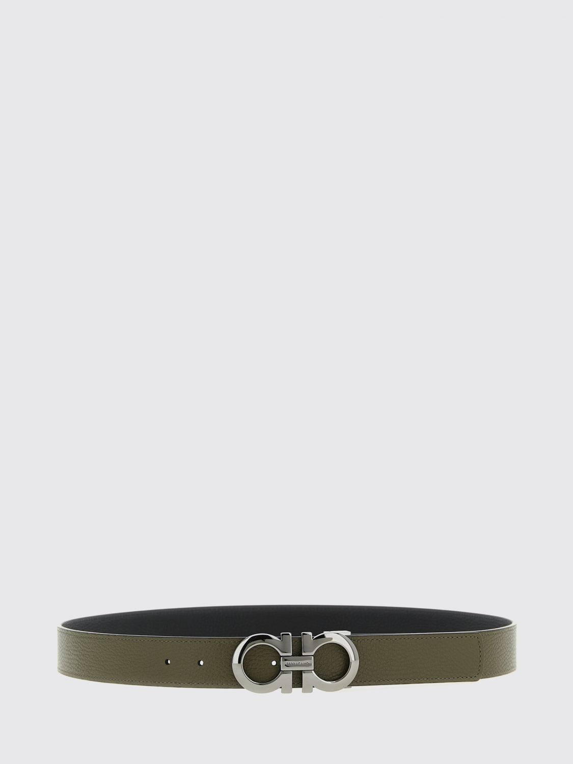 FERRAGAMO Gancini Reversible Grained Leather Belt　FERRAGAMO ガンチーニ リバーシブル グレイン レザー ベルト FERRAGAMO