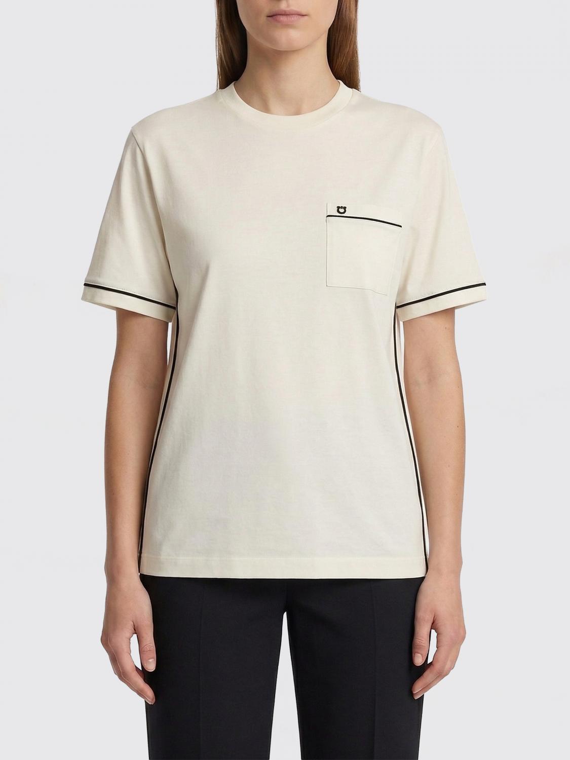 FERRAGAMO Cotton and Cashmere T-shirts　FERRAGAMO コットン＆カシミア T シャツ FERRAGAMO