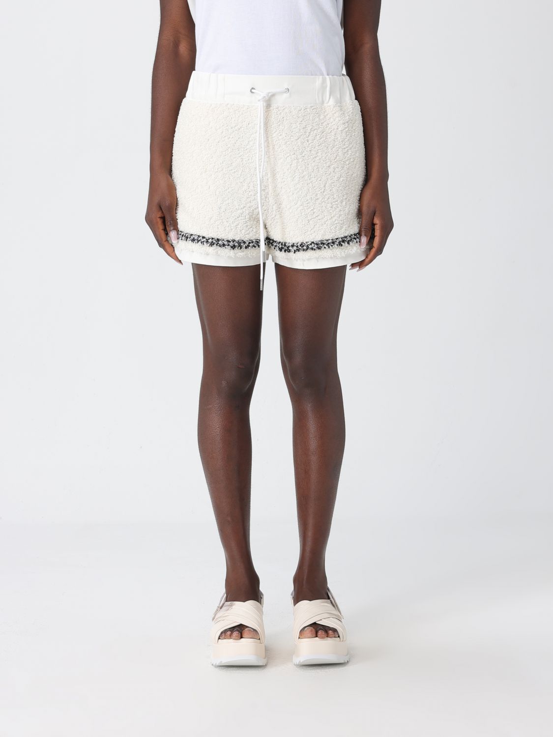Sacai Cotton Blend Drawstring Shorts