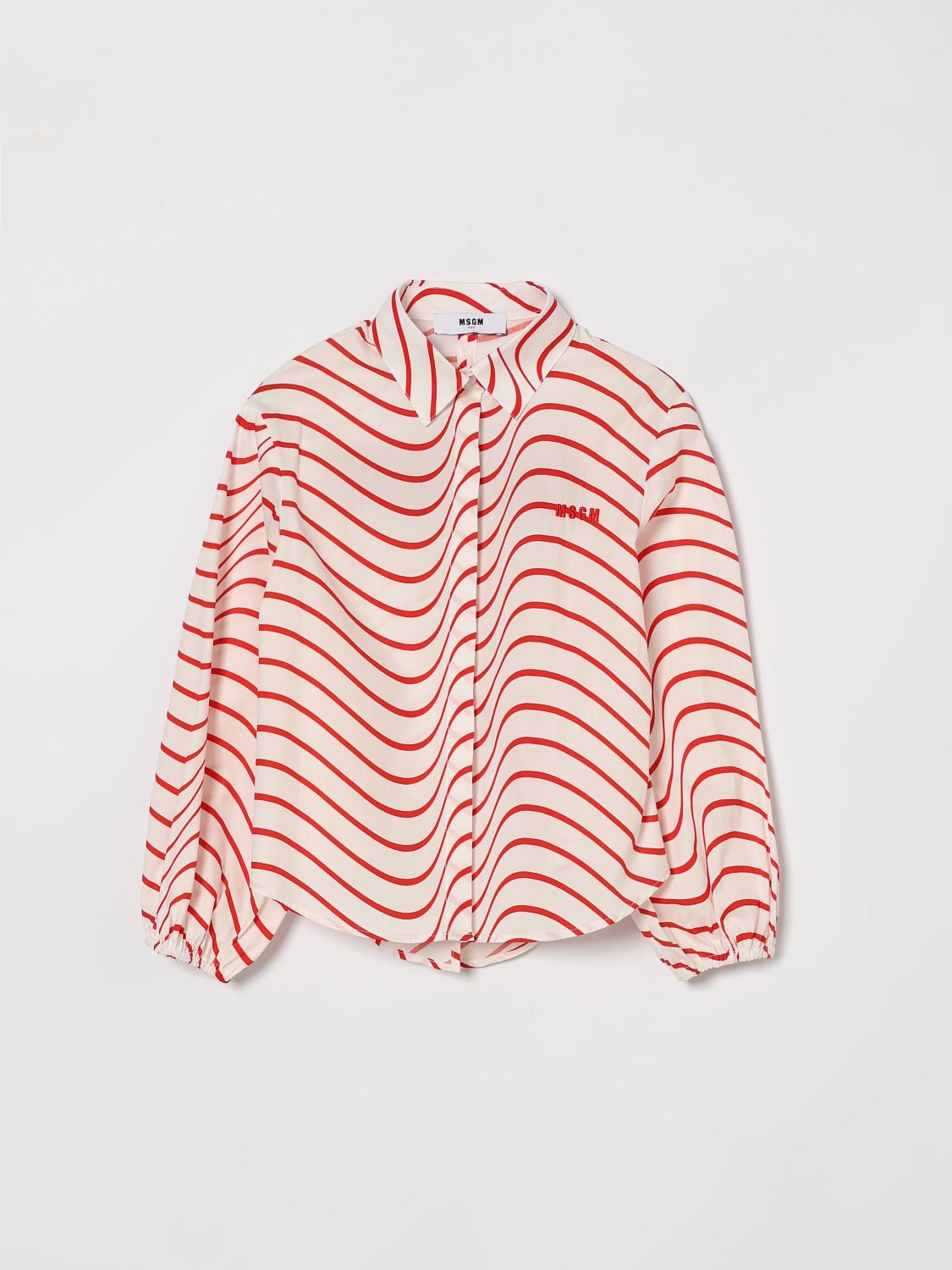 MSGM Kids Printed Cotton Shirt　MSGM キッズ プリント コットン シャツ MSGM