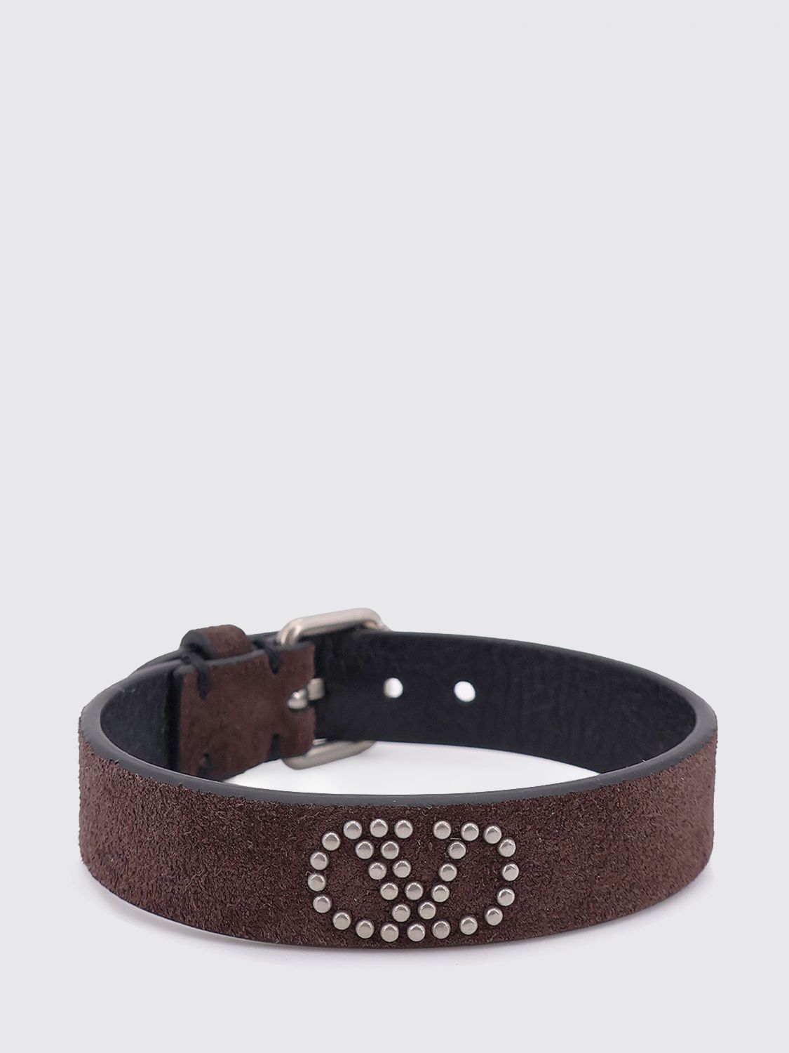 VALENTINO GARAVANI VLogo Suede Bracelet with Studs　VALENTINO GARAVANI Vロゴ スエード ブレスレット スタッズ付き VALENTINO