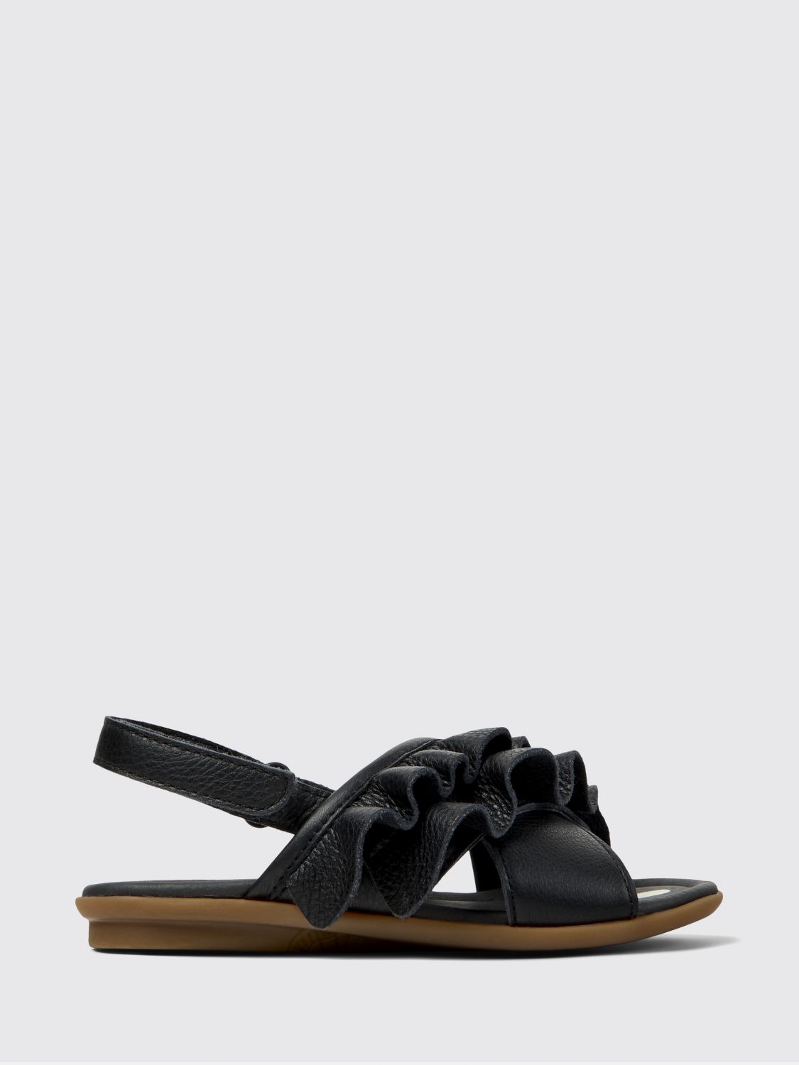 CAMPER Twins Ledersandalen mit Rüschen