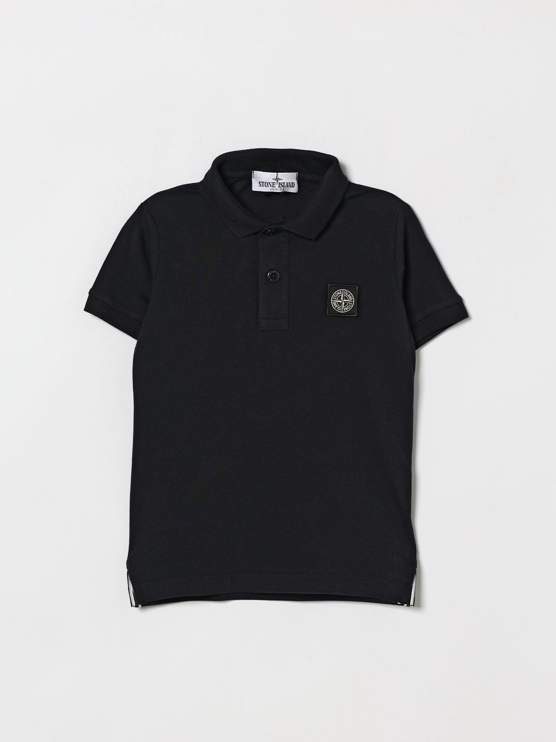 STONE ISLAND JUNIOR Baumwoll-Polohemd mit Logo