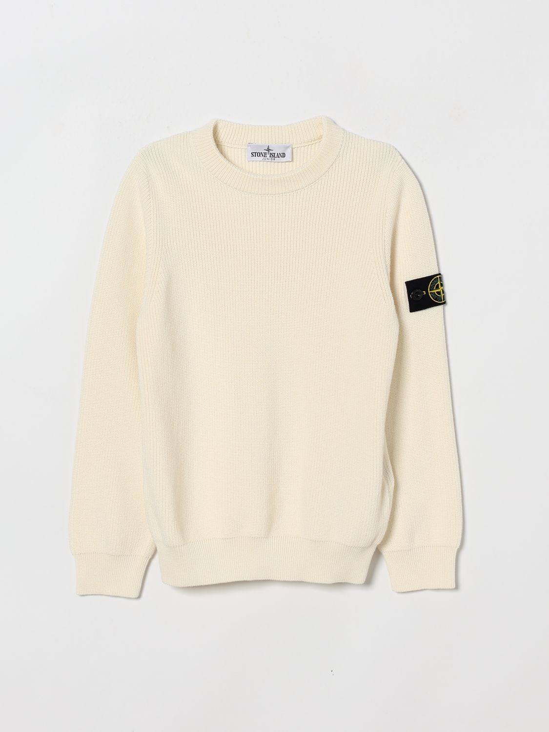 STONE ISLAND JUNIOR Sweater Kids color White　STONE ISLAND JUNIOR セーター キッズカラー ホワイト STONE