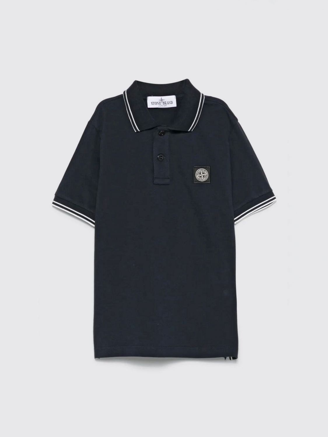 STONE ISLAND JUNIOR Polo Shirt Kids color Blue 1　STONE ISLAND JUNIOR ポロシャツ キッズカラー ブルー1 STONE