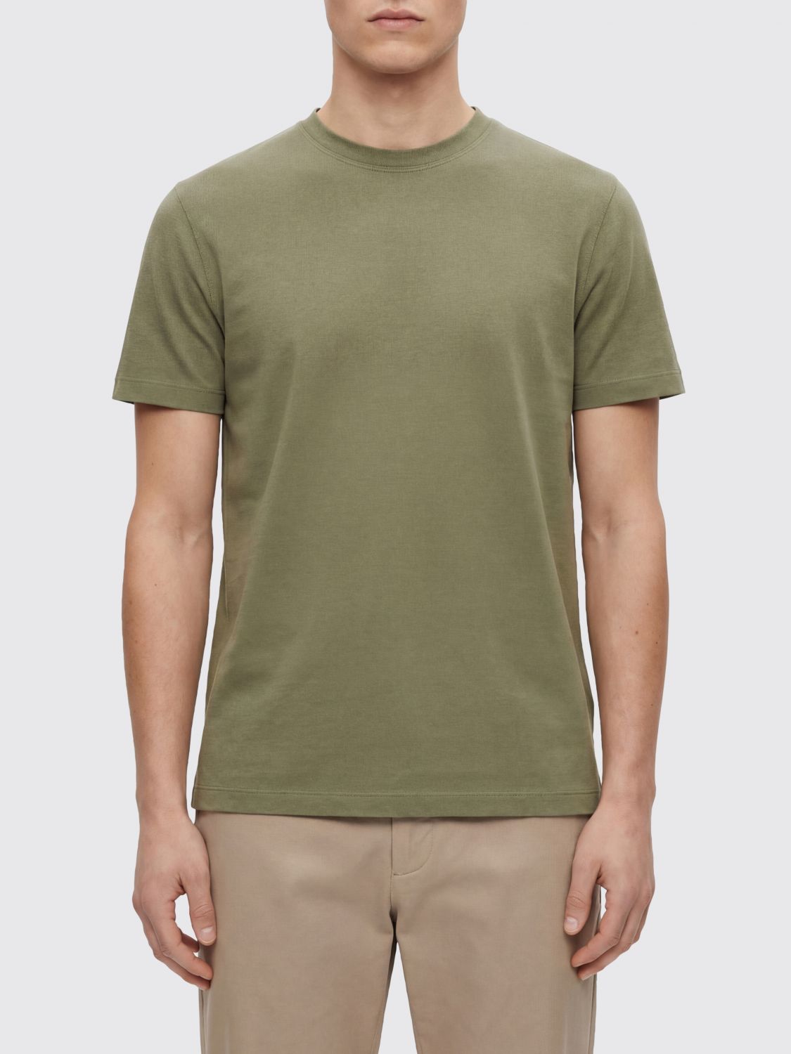 Zanone Ανδρών Πράσινο T-Shirt Men Color