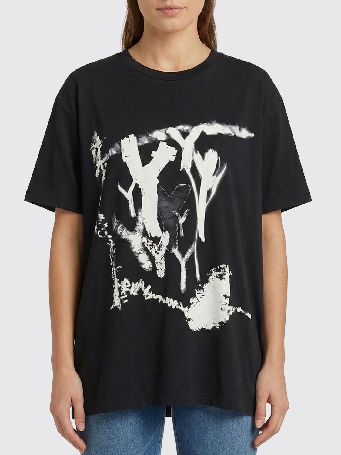 YOHJI YAMAMOTO Oversized Printed Cotton T-shirts　YOHJI YAMAMOTO オーバーサイズ プリント コットン Tシャツ YOHJI