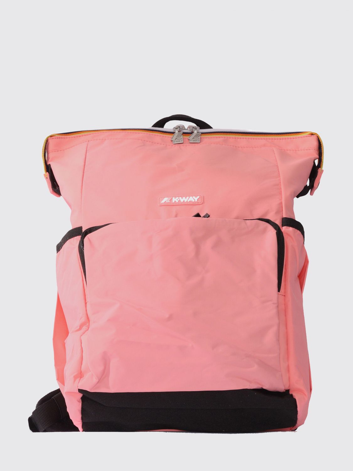 K-way The Maizy Nylon Backpack With Logo In Pink