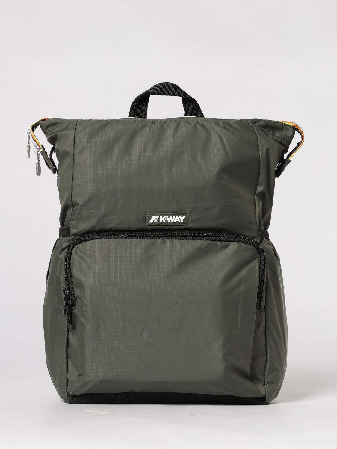 K-way The Maizy Nylon Backpack With Logo In Pattern