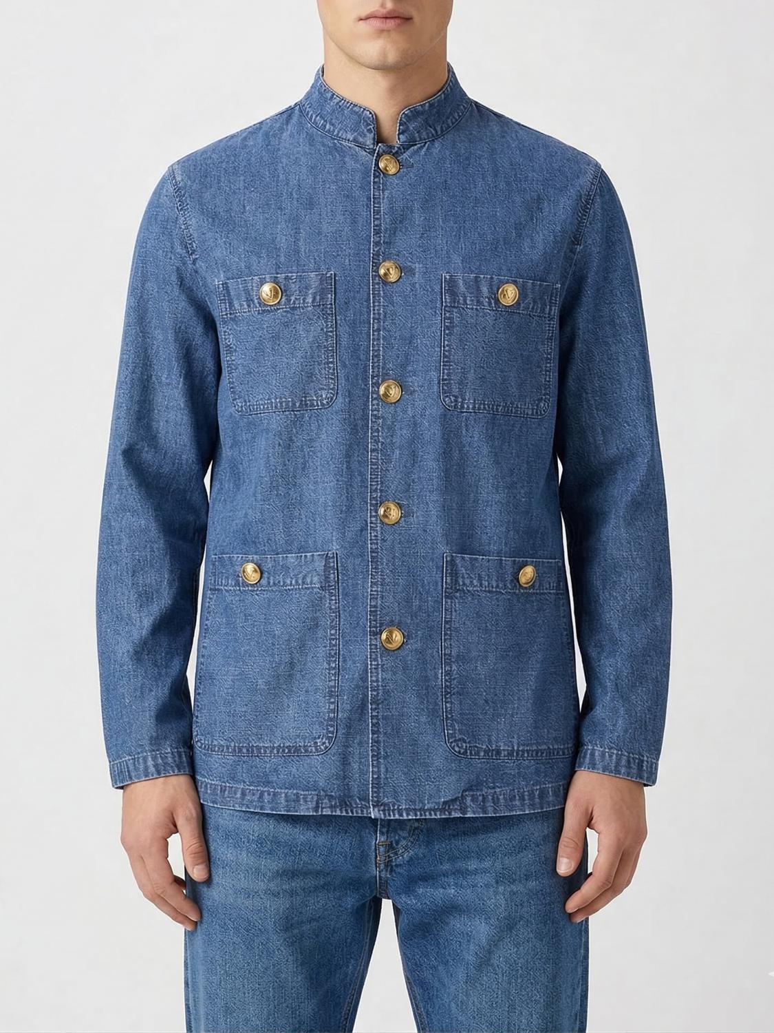 VALENTINO VALENTINO Cotton Denim Saharan Jacket　VALENTINO コットンデニムサハラジャケット
