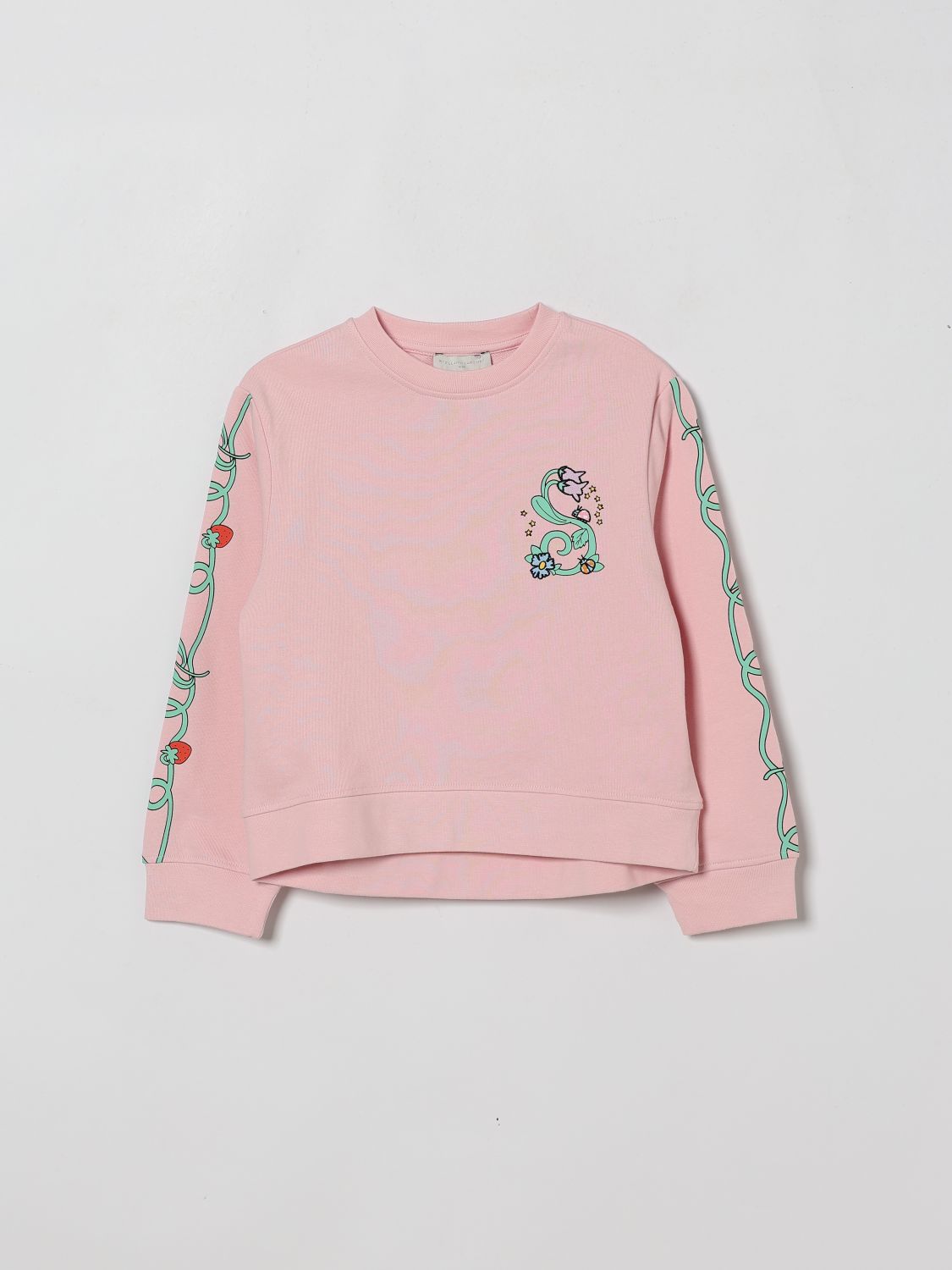 STELLA MCCARTNEY KIDS Cotton Sweatshirt with Print　STELLA MCCARTNEY KIDS プリント コットン スウェットシャツ STELLA