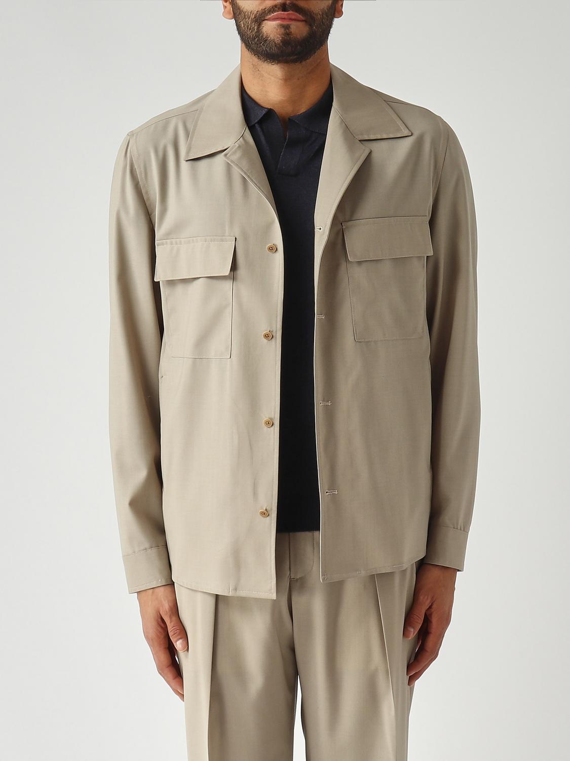 BRIGLIA 1949 Giacca camicia in lana vergine