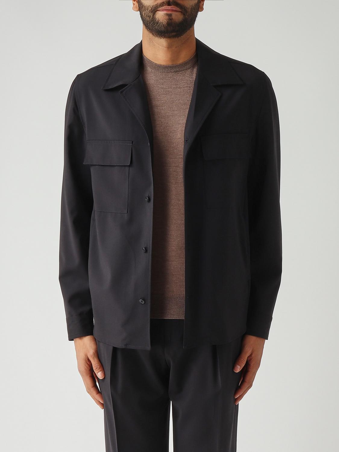 BRIGLIA 1949 Giacca camicia in lana vergine
