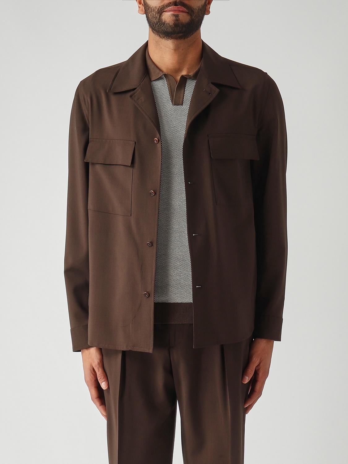 BRIGLIA 1949 Giacca camicia in lana vergine