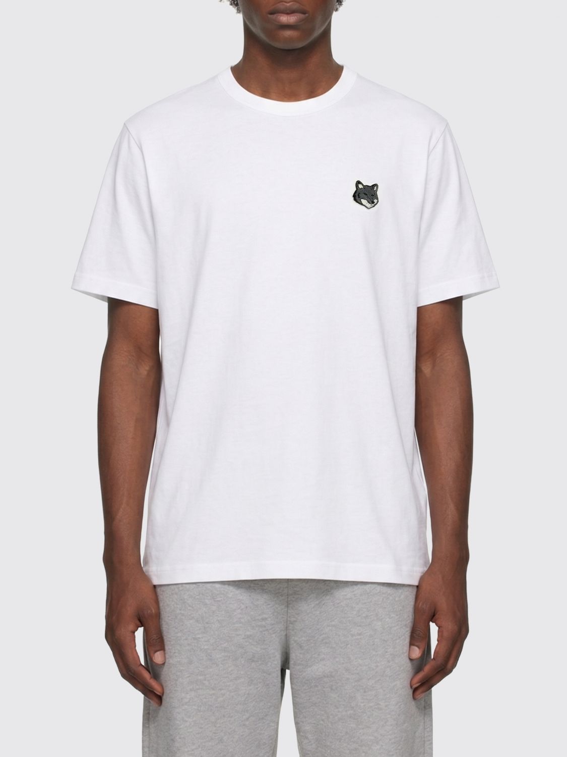 MAISON KITSUNÉ T-Shirt aus Bio-Baumwolle mit Logo