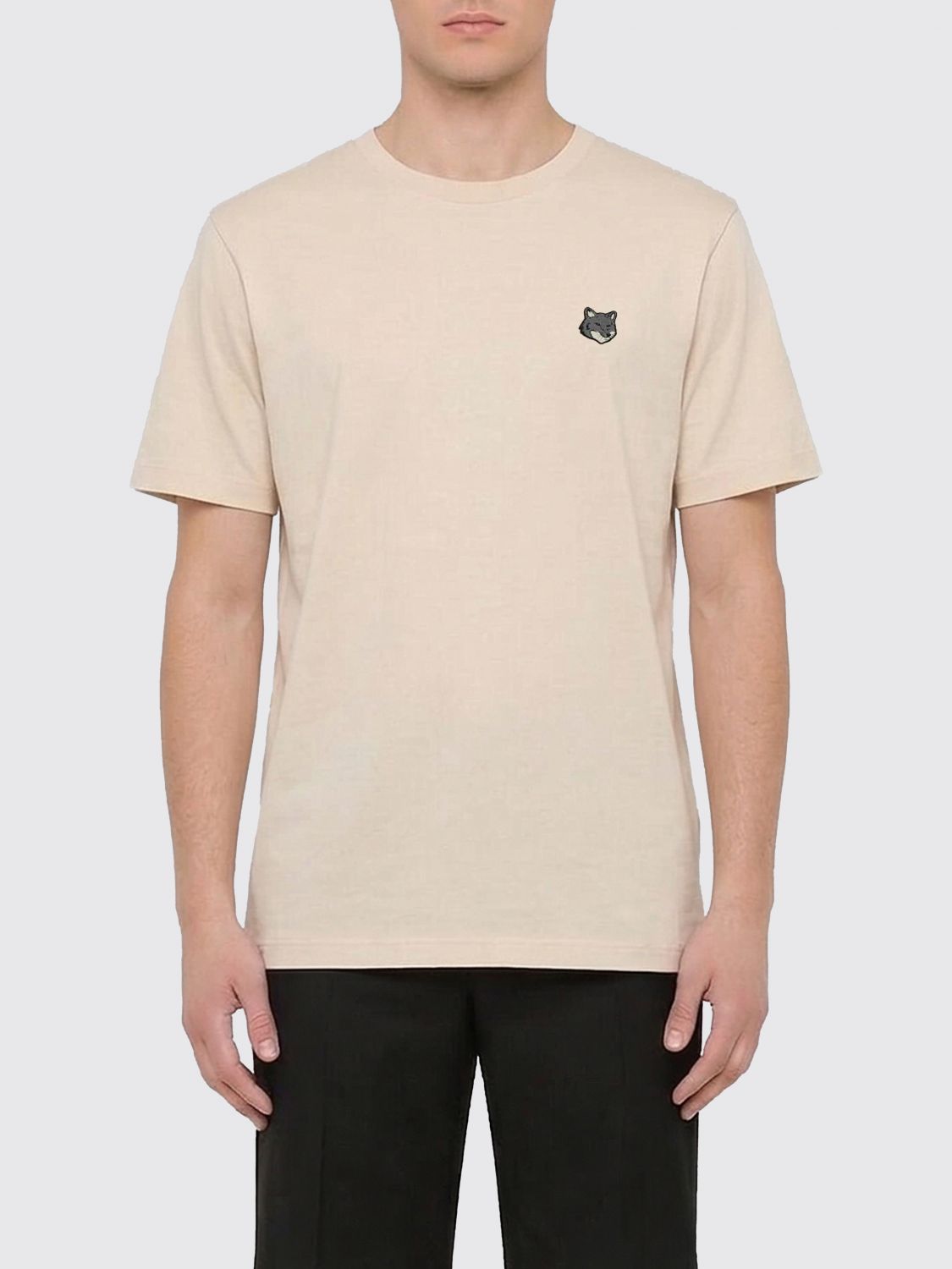 MAISON KITSUNÉ T-Shirt aus Bio-Baumwolle mit Logo