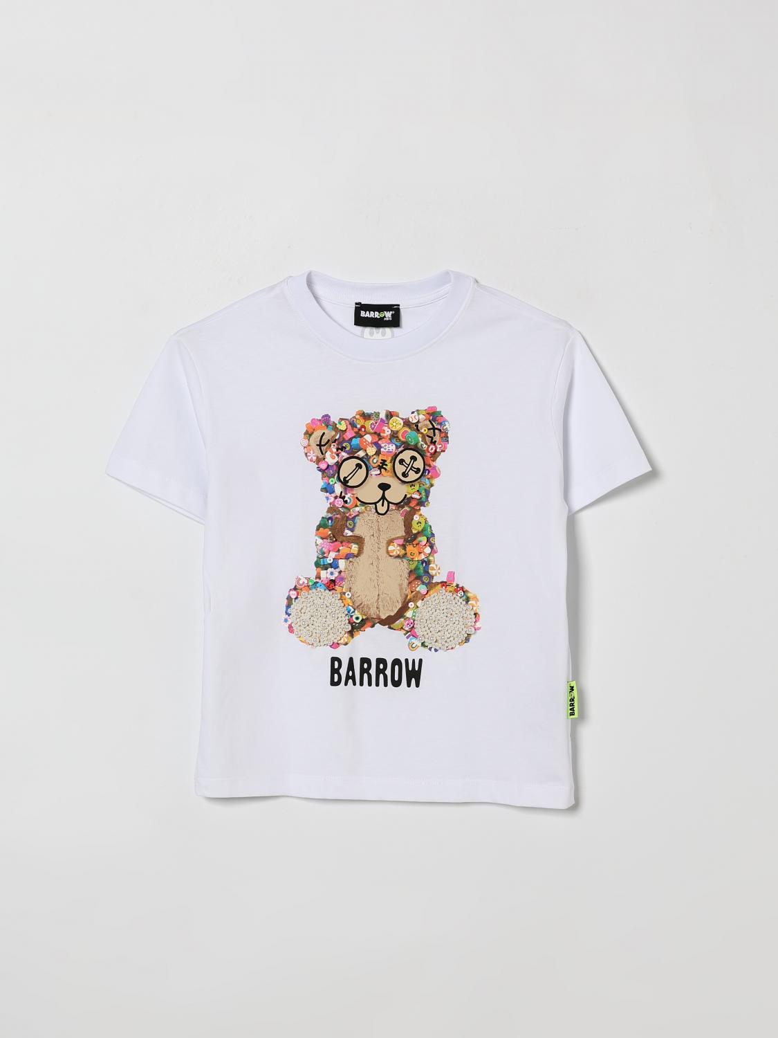 BARROW KIDS Baumwoll-T-Shirt mit Teddy-Print