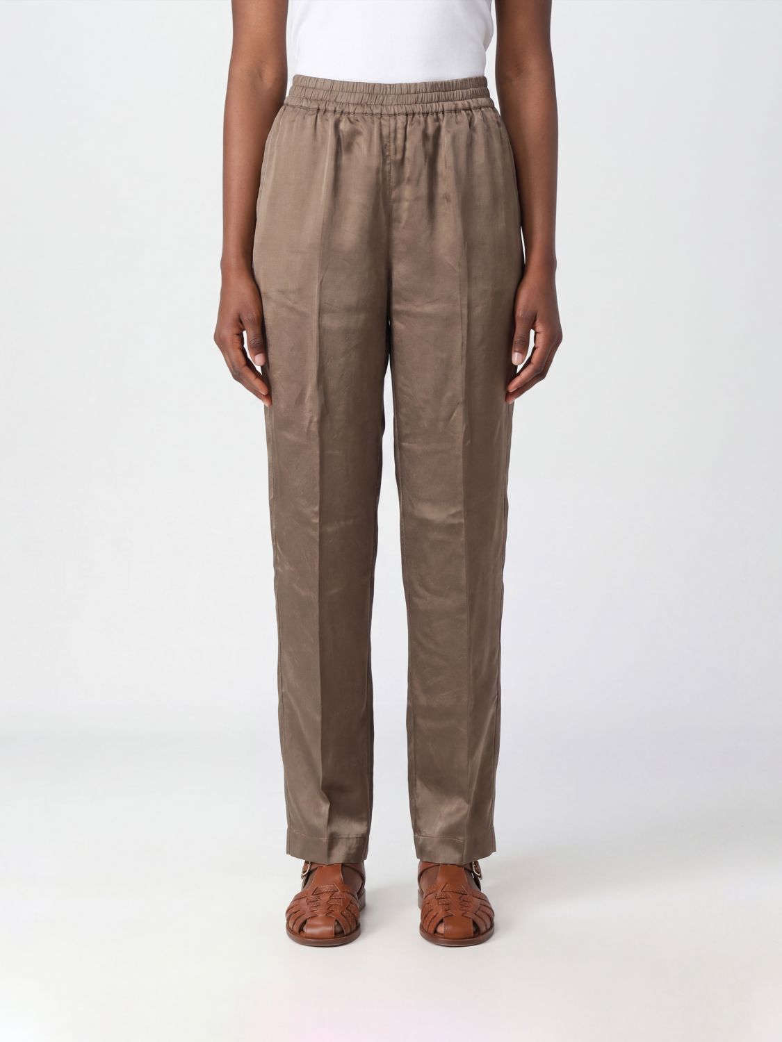 Aspesi Wide Leg Silk Trousers