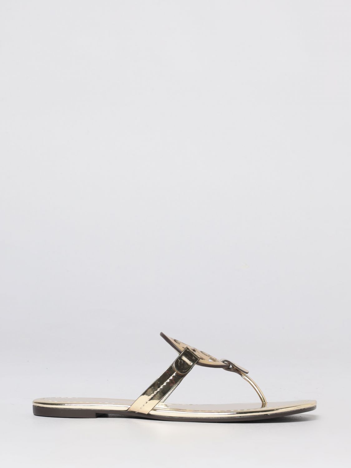 TORY BURCH Laminated Leather Miller Sandals　TORY BURCH ラミネートレザーミラーサンダル TORY