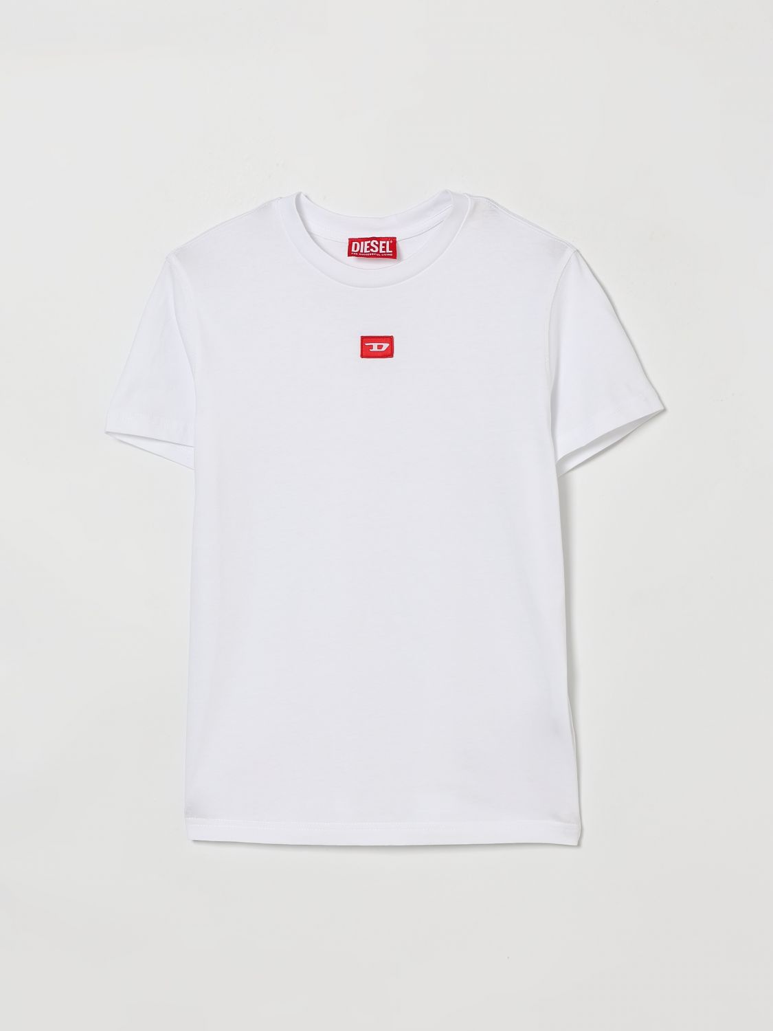 DIESEL Cotton T-Shirt with Logo　DIESEL ロゴ入りコットンTシャツ DIESEL