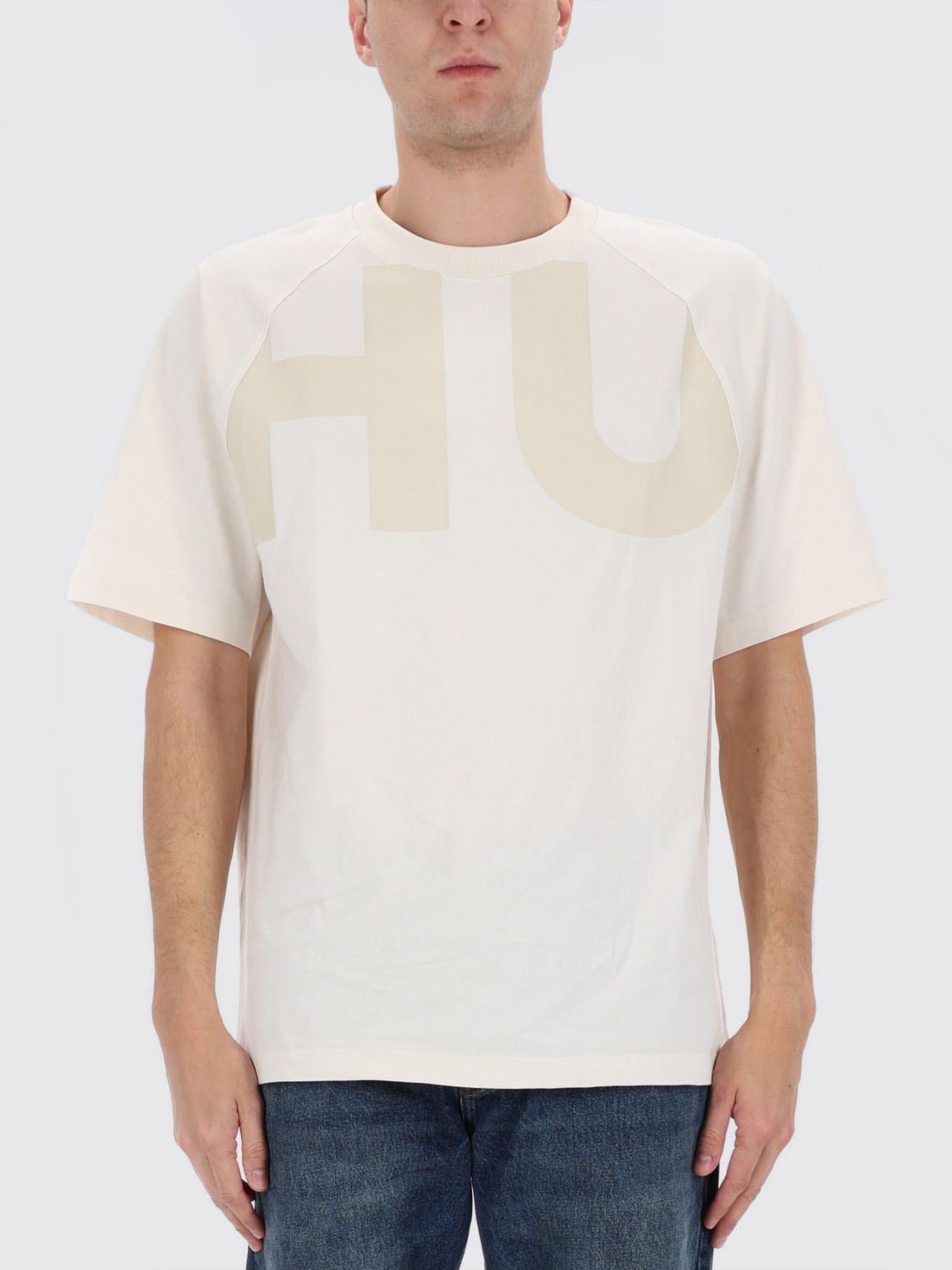 T-Shirt HUGO Uomo colore Bianco