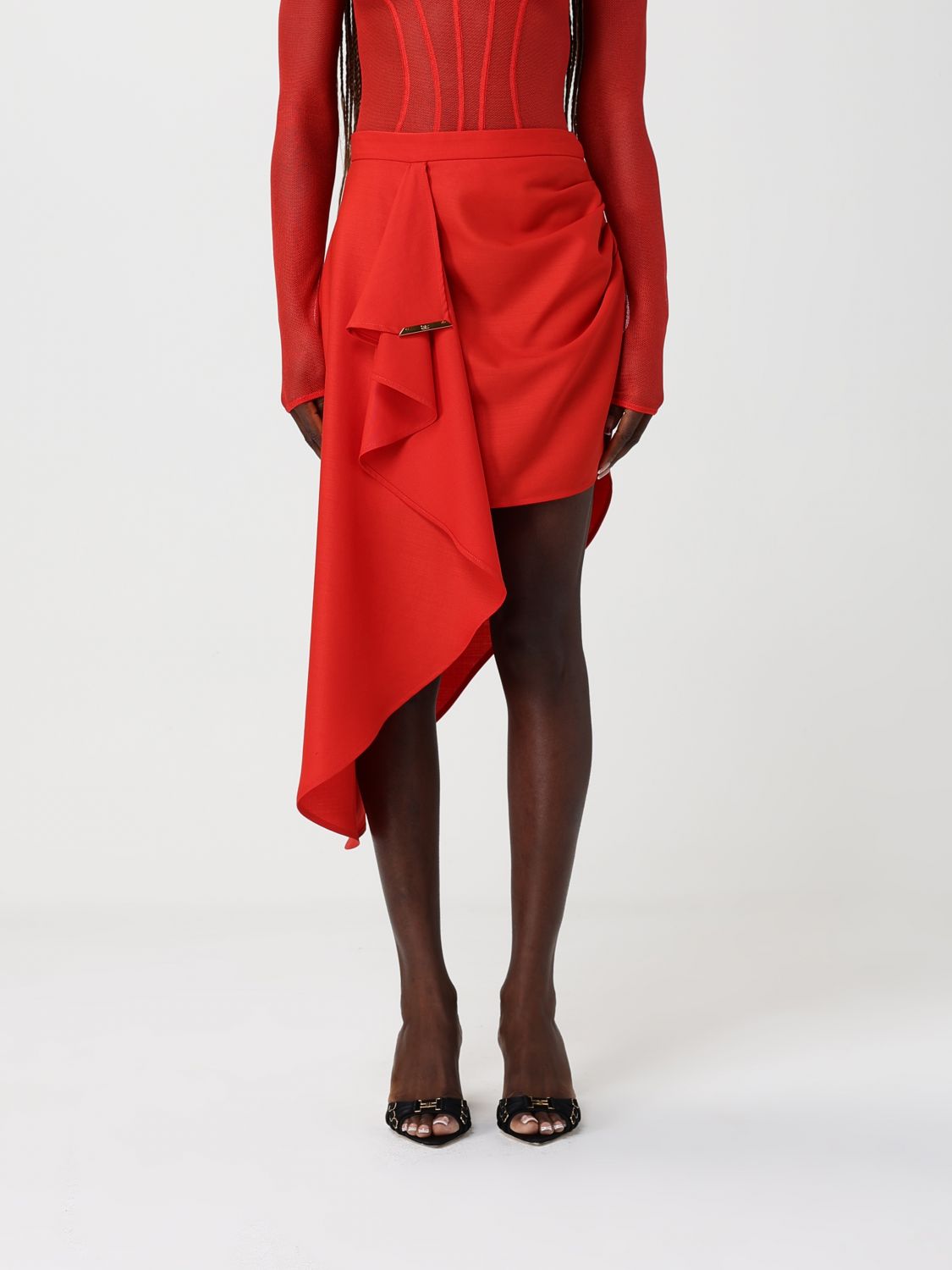 Skirt ELISABETTA FRANCHI Woman color Red