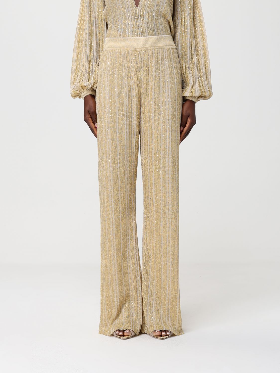 Pants MISSONI Woman color Gold