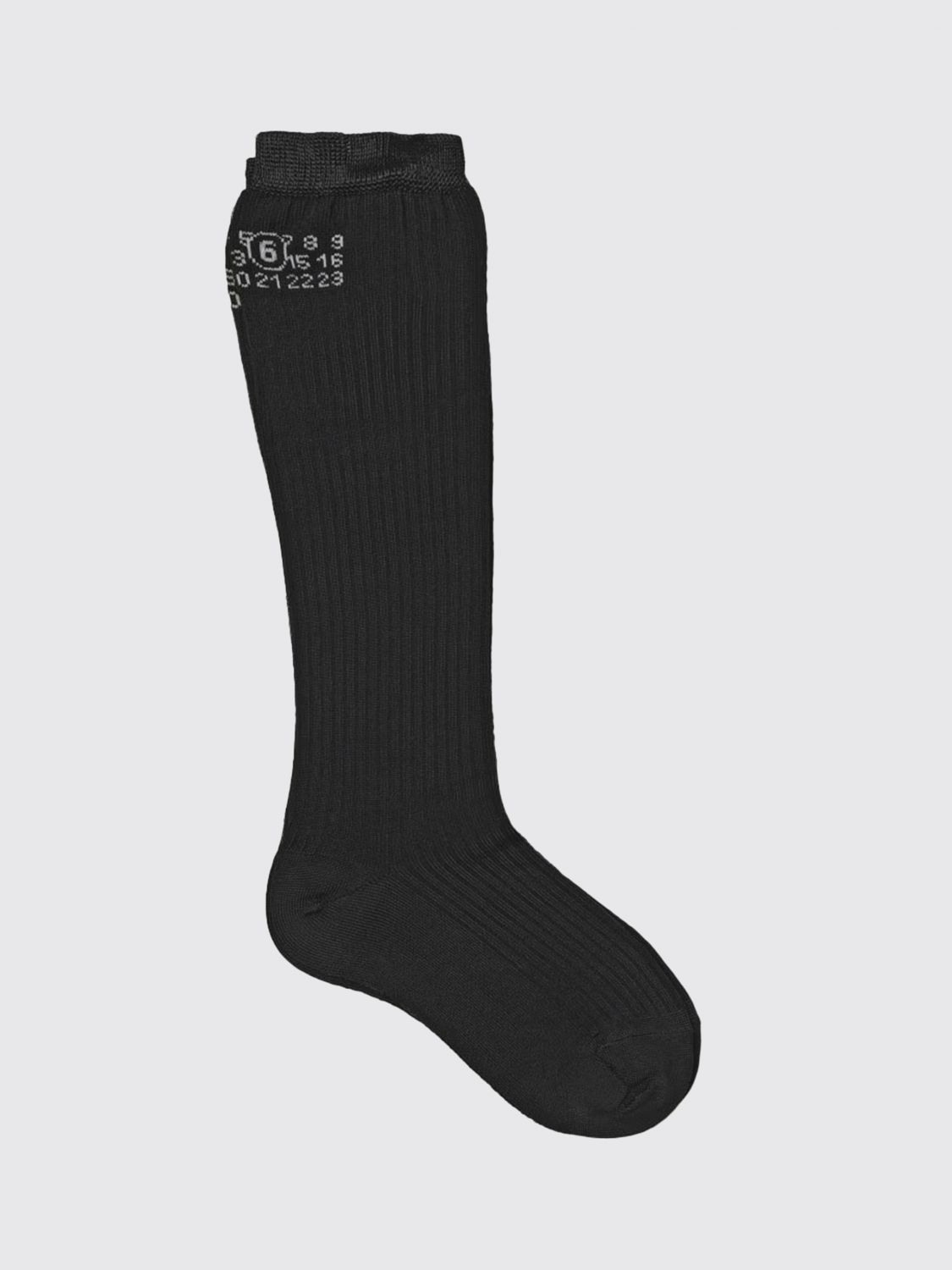 MM6 MAISON MARGIELA Socken aus Baumwollmischung mit Zahlenlogo