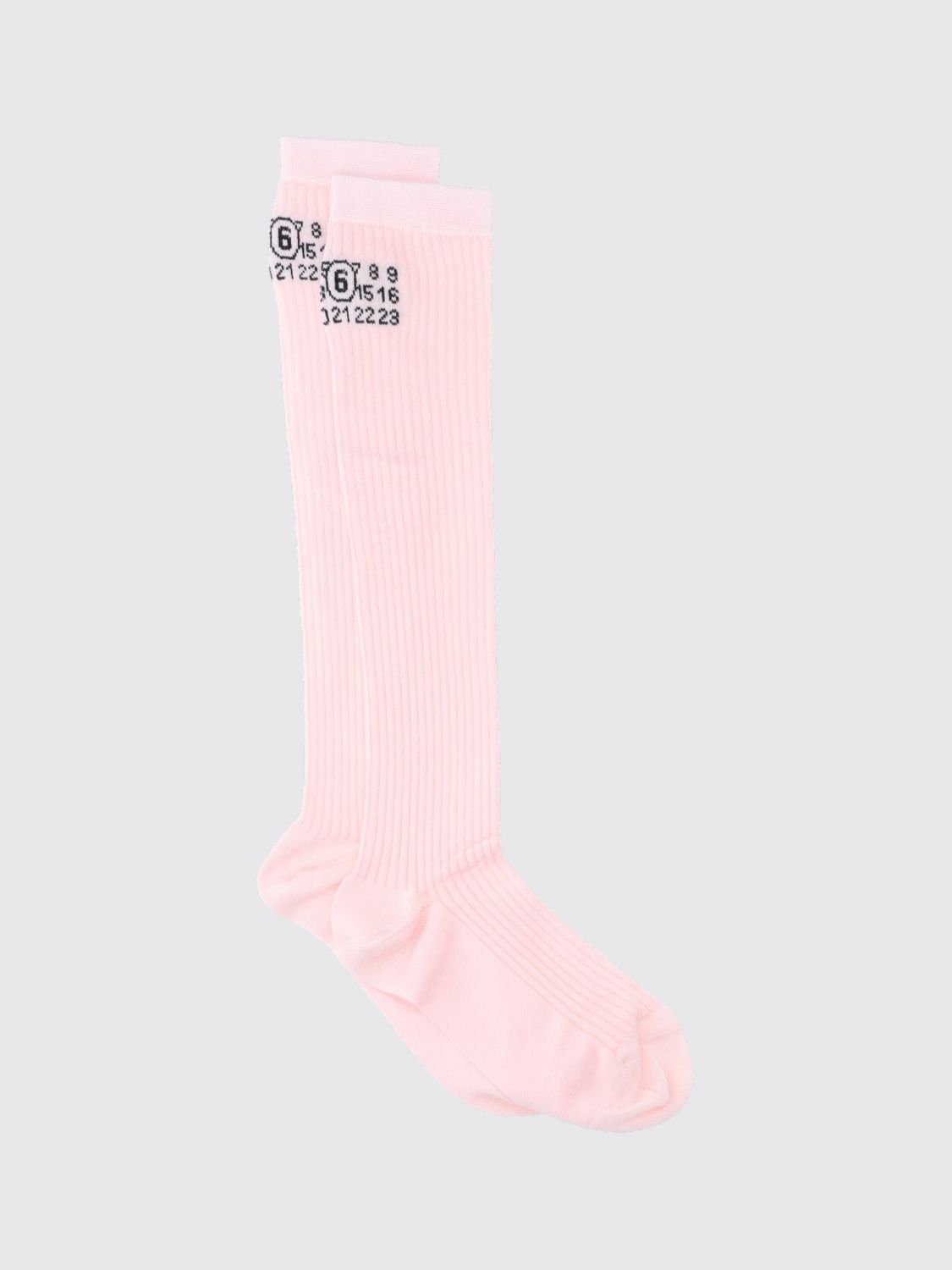 MM6 MAISON MARGIELA Socken aus Baumwollmischung mit Zahlenlogo